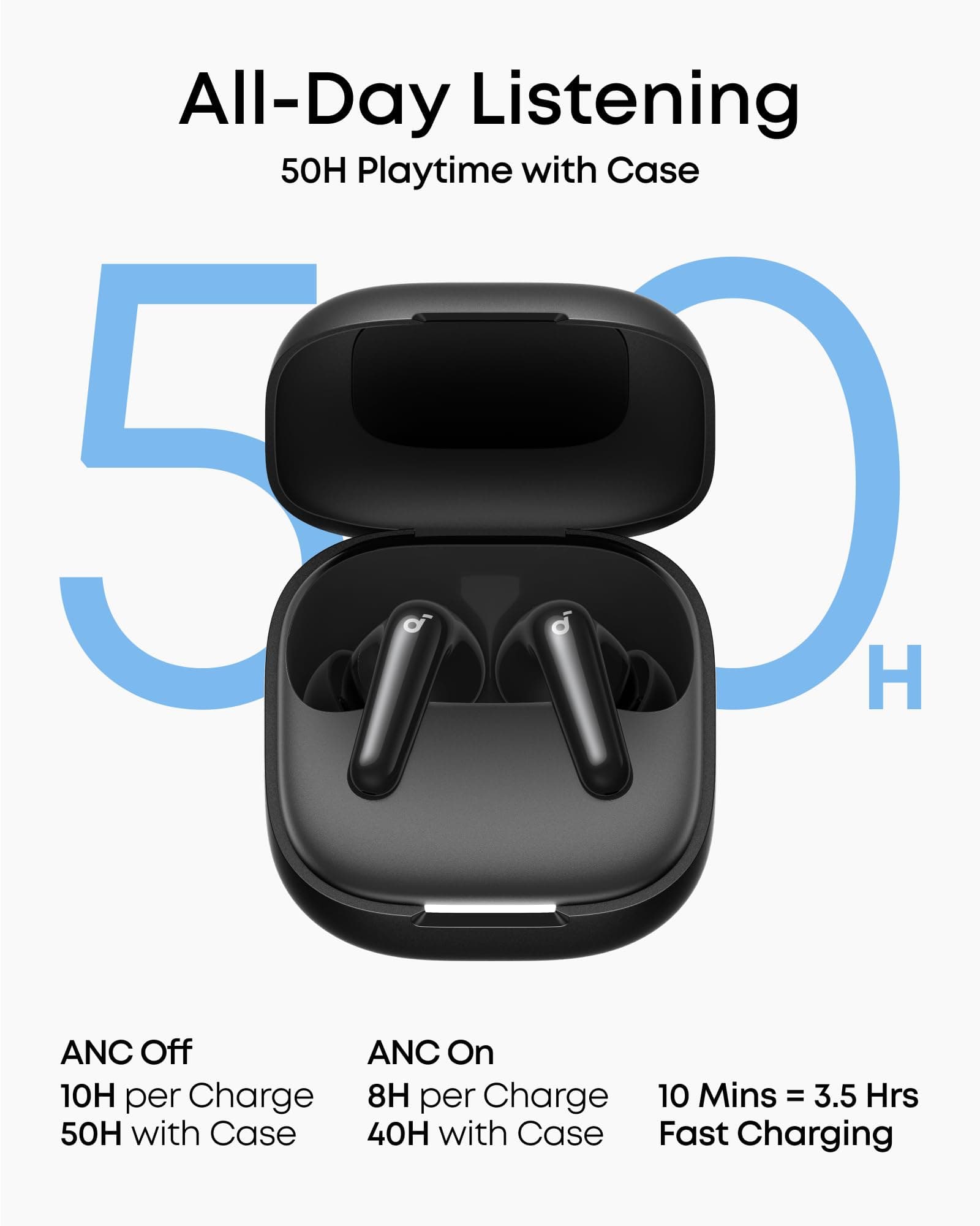 Soundcore P31i by Anker Translation Earbuds with Real-Time Adaptive ANC, view 5