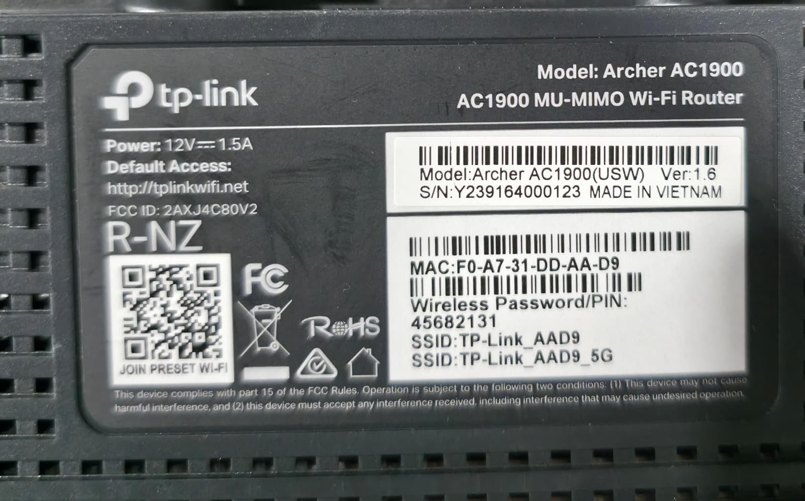 TP-Link AC1900 Wireless MU-MIMO WiFi Router - Dual Band Gigabit Wireless Internet Routers for Home, Parental Contorls & QS, Beamforming (Archer C80), view 10