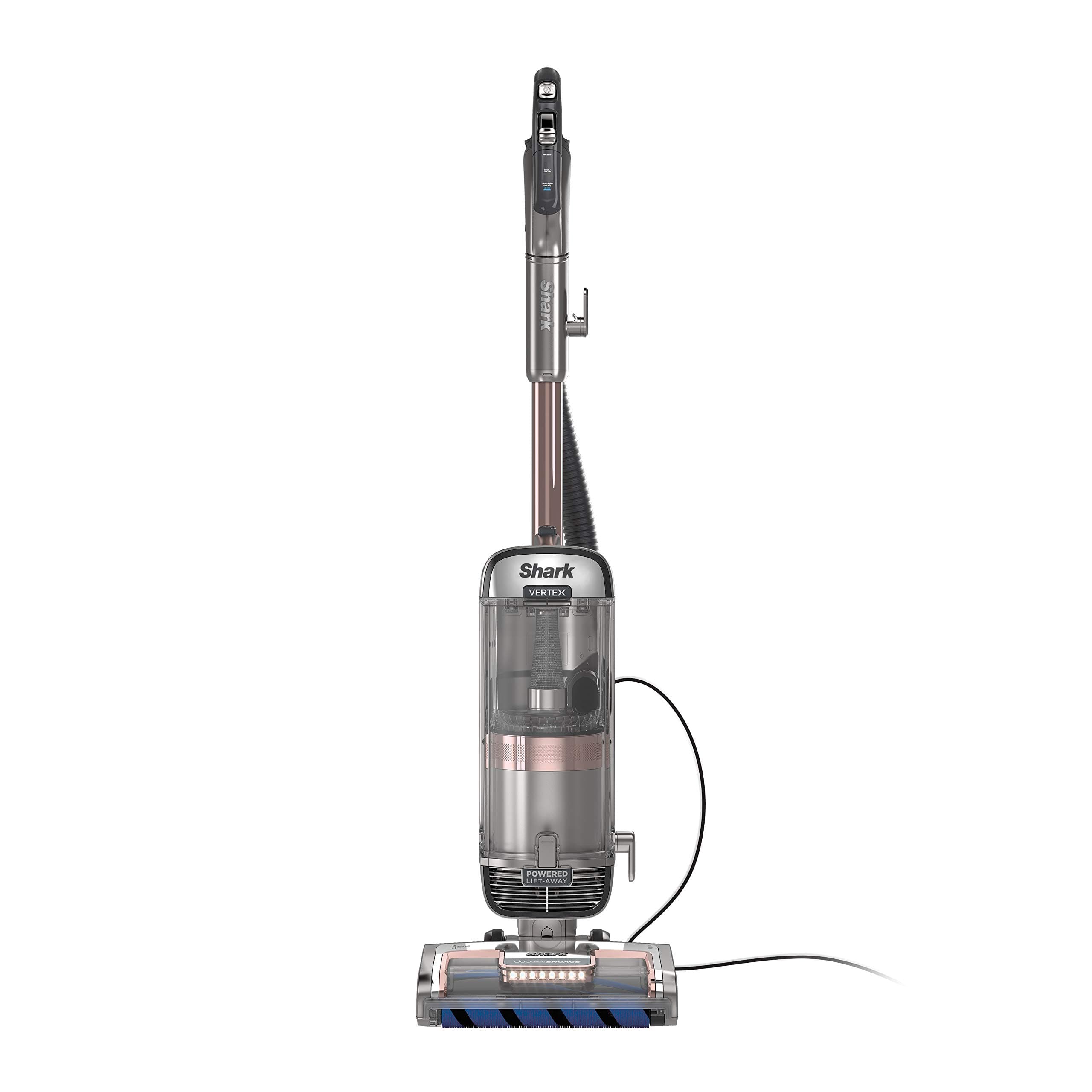 Shark AZ2002 Vertex Powered Lift-Away Upright Vacuum with DuoClean PowerFins, Self-Cleaning Brushroll, Large Dust Cup, Pet Crevice Tool, Dusting Brush & Power Brush, Silver/Rose Gold, view 4