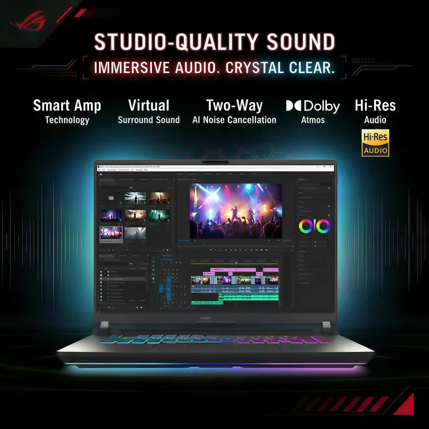 ASUS Latest 2026 ROG Strix G16 Gaming Laptop, 16" FHD 165Hz Display, 16-Core AMD Ryzen 9 8940HX, RTX 5070 Ti, 16GB RAM, 1TB SSD, Eclipse Grey, view 9