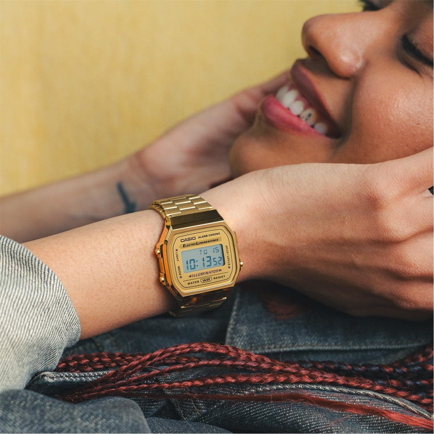 Casio Collection A168WG-9EF Digital Watch for Men Retro, view 4