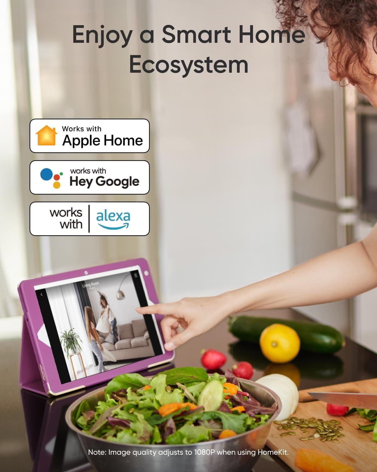 eufy Security 4K Indoor Camera E30, No Subscription, Work as Pet Camera, view 7