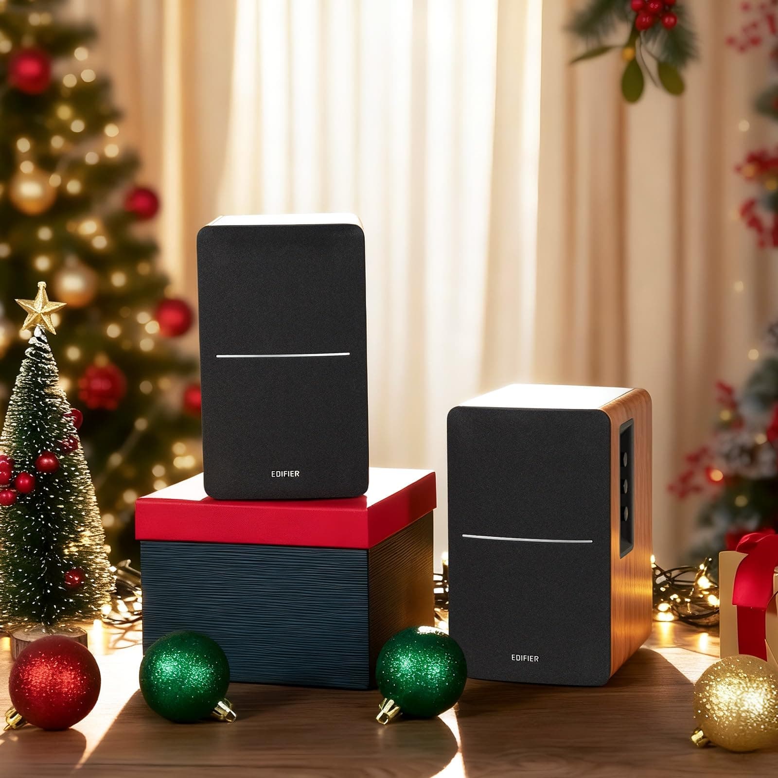 Edifier R1280Ts Powered Bookshelf Speakers - 2.0 Stereo Active Near Field Monitors - Studio Monitor Speaker - 42 Watts RMS with Subwoofer Line Out - Wooden Enclosure, view 6