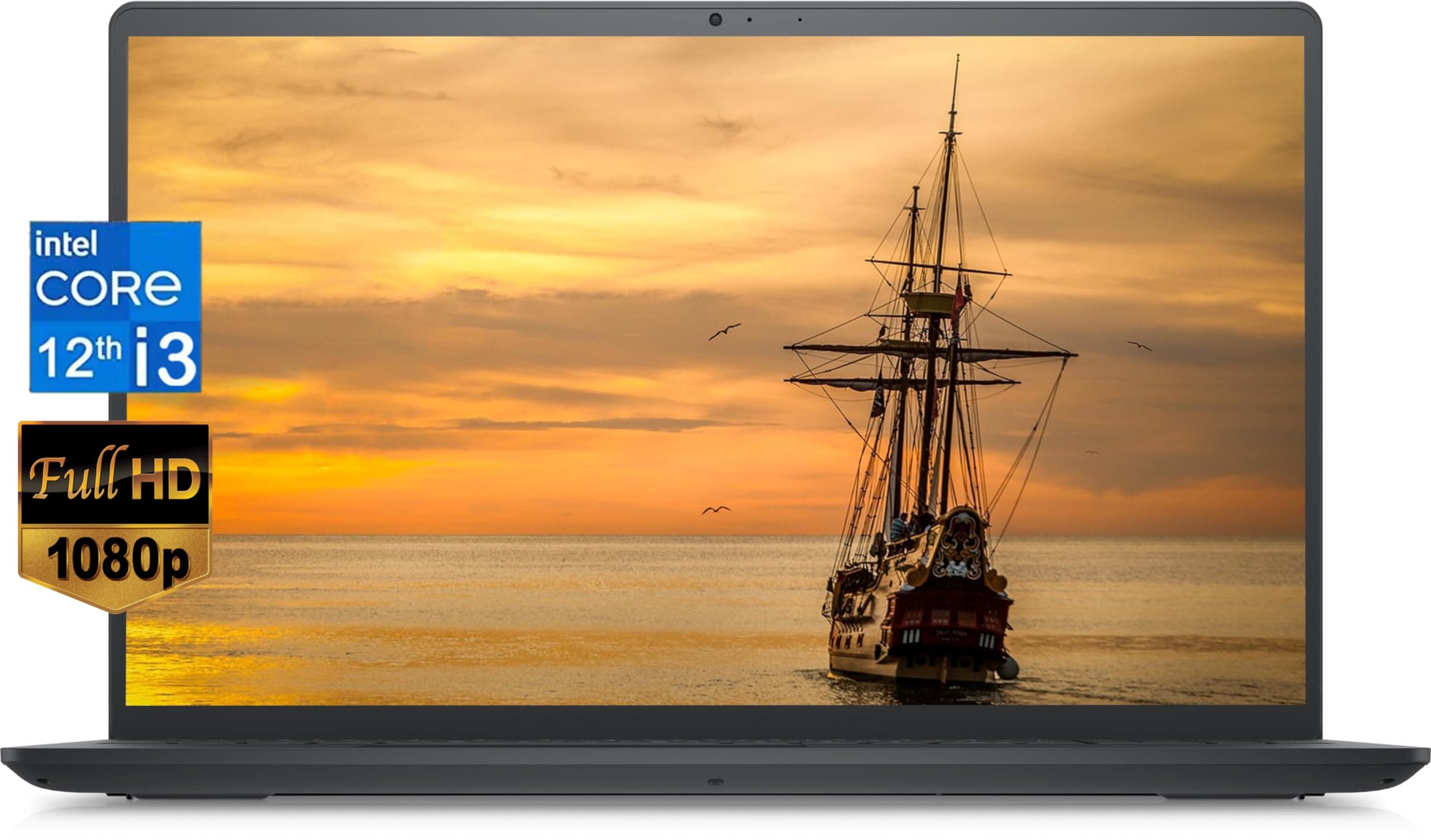 Dell Inspiron 15 3520 Business Laptop, 15.6" FHD Display, 12th Gen Intel Core i3-1215U (6 cores), 16GB RAM, 512GB SSD, Intel UHD Graphics, Wi-Fi 6, Bluetooth, Anti-Glare, Windows 11 Home