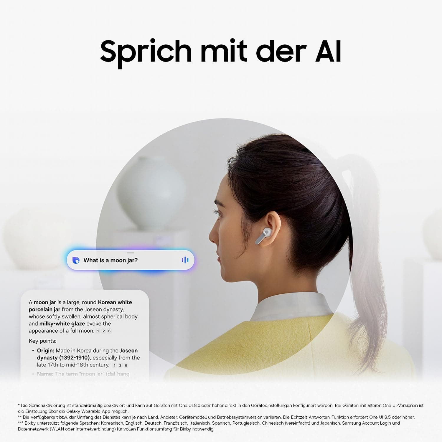 Samsung Galaxy Buds4 Pro, Kabellose Hi-Fi Bluetooth-Kopfhörer, 2-Wege-Lautsprecher, Geräuschunterdrückung per Adaptive Noise Cancelling, In-Ear-Ohrhörer, 360 Audio, AI Agent mit Sprachsteuerung, Black, view 7