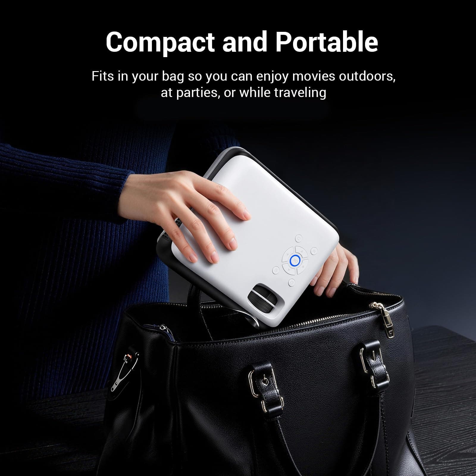 Official Licensed Google TV - HAPPRUN Native 1080P Bluetooth Projector, view 6