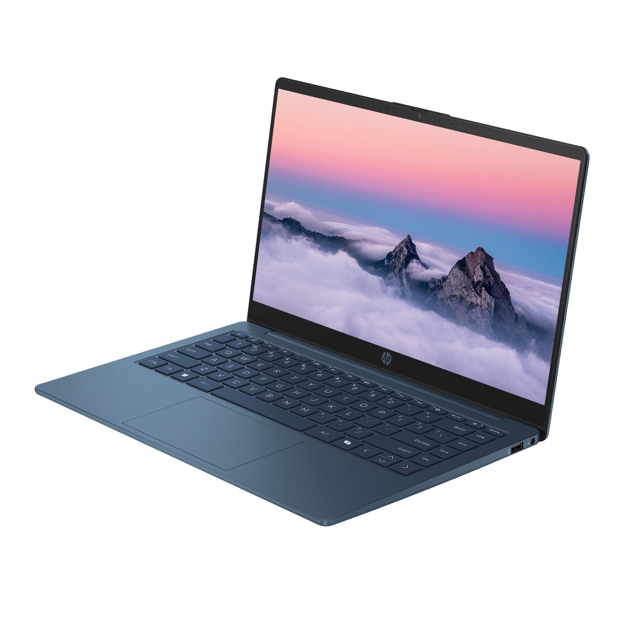 HP 14" Business Laptop Computer with 1-Year Office 365, Intel Quad-Core N150 Processor, 640GB Storage (128GB UFS+512GB Docking Set), 16GB RAM, Windows 11 Home, Waterfall Blue, view 3