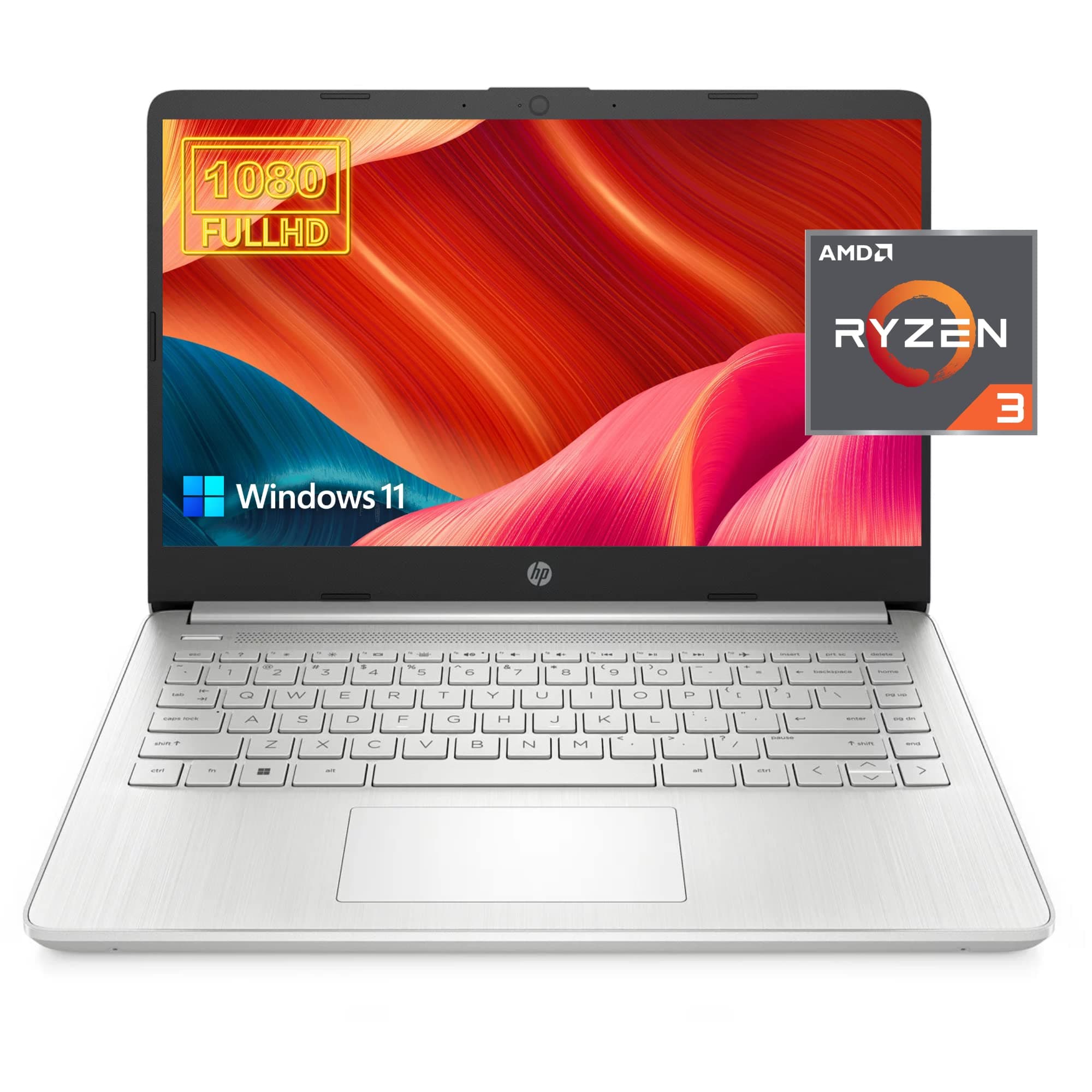 HP 14 Laptop for Productivity and Entertainment,14" FHD Display, 16GB RAM, 1TB SSD, AMD Ryzen 3 Processor Upto 3.5GHz, Type-C, HDMI, Fast Charge, 10 Hrs Long Battery Life, Windows 11