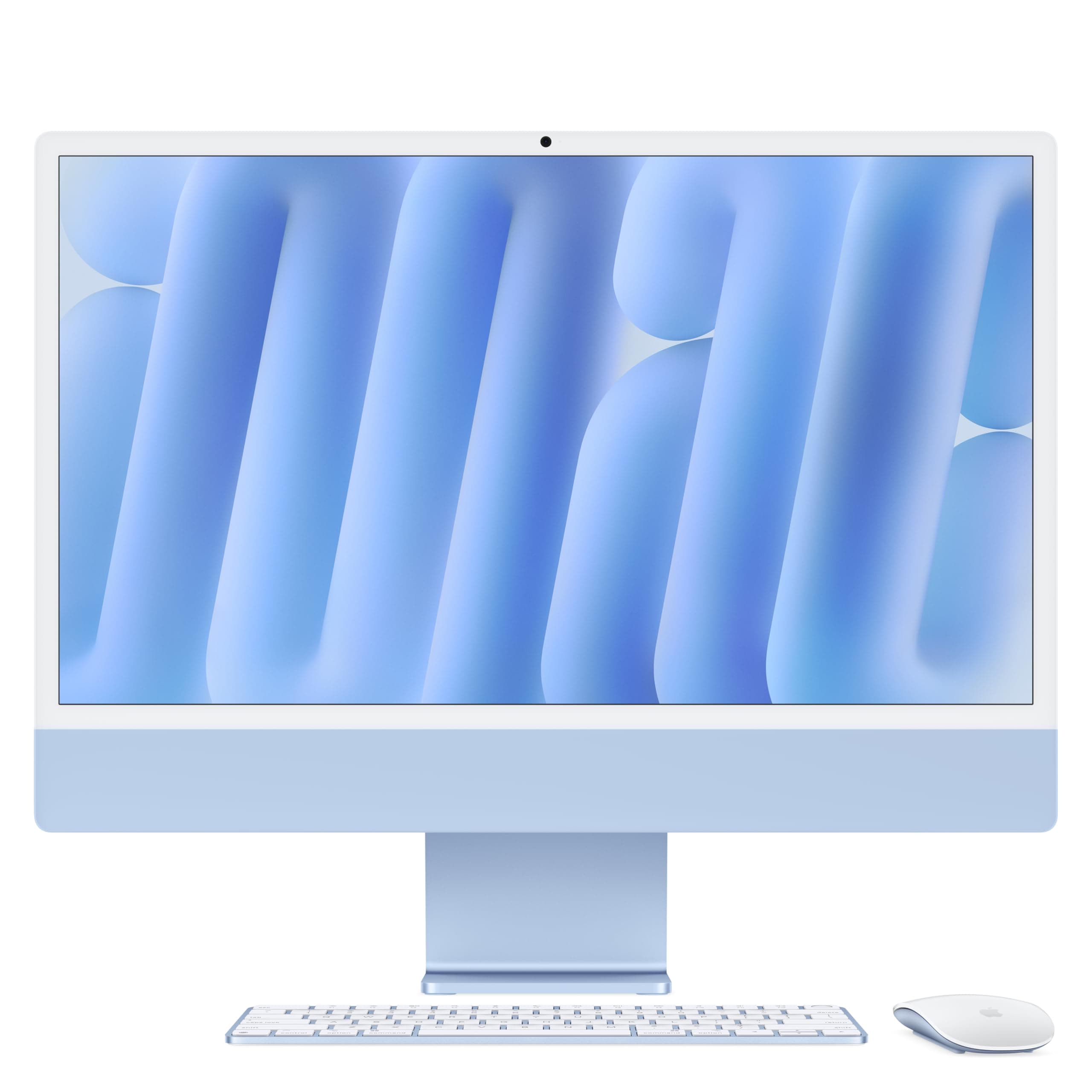 Apple 2024 iMac All-in-One Desktop Computer with M4 chip with 10-core CPU and 10-core GPU: Built for Apple Intelligence, 24-inch Retina Display, 16GB Unified Memory, 256GB SSD Storage; Blue
