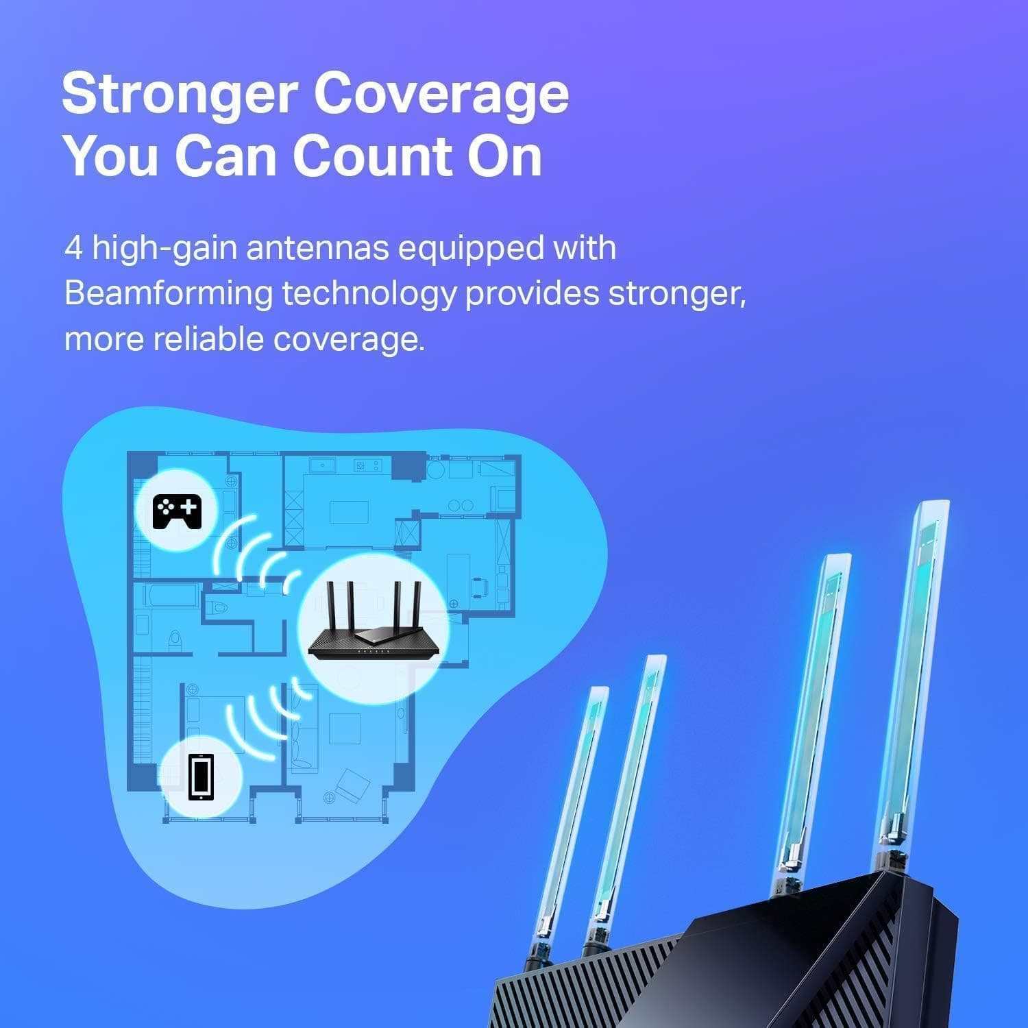 TP-Link AX1800 WiFi 6 Router (Archer AX21 V5), view 6