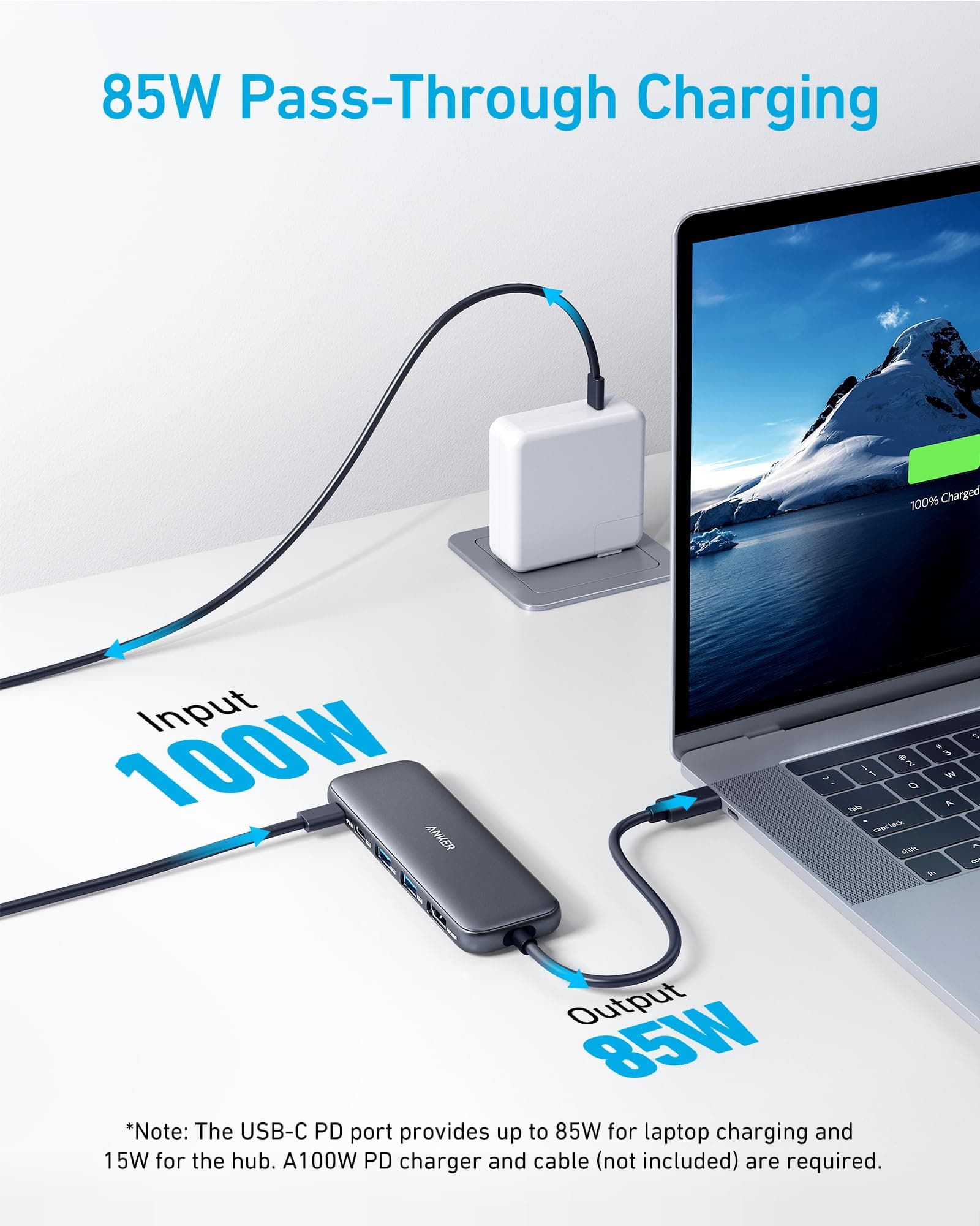 Anker USB C Hub, 5-in-1 USBC to HDMI Splitter with 4K Display, view 3