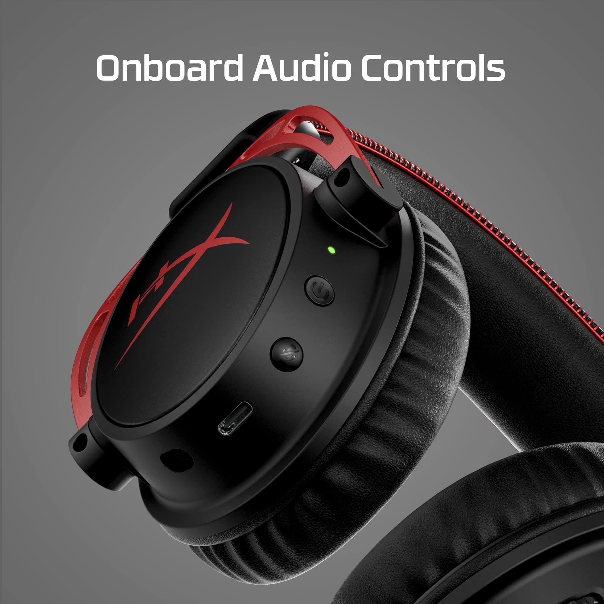 HyperX Cloud Alpha Wireless - Gaming Headset for PC, 300-hour battery life, DTS Headphone:X Spatial Audio, Memory foam, Dual Chamber Drivers, Noise-canceling mic, Durable aluminum frame,Red, view 6