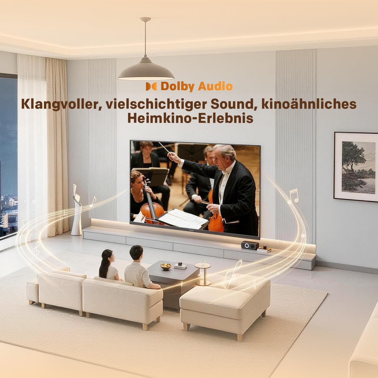 coocaa 40 Zoll Fernseher, 100cm, QLED FHD Smart TV, Superior QLED Tech, HDR10, HLG, 1.5GB RAM für flüssiges Streaming, Dolby Audio, Triple Tuner DVB-T/-T2/-C/-S/-S2 CI+,Bluetooth 5.1, 40CTQH38Z, 2026, view 13