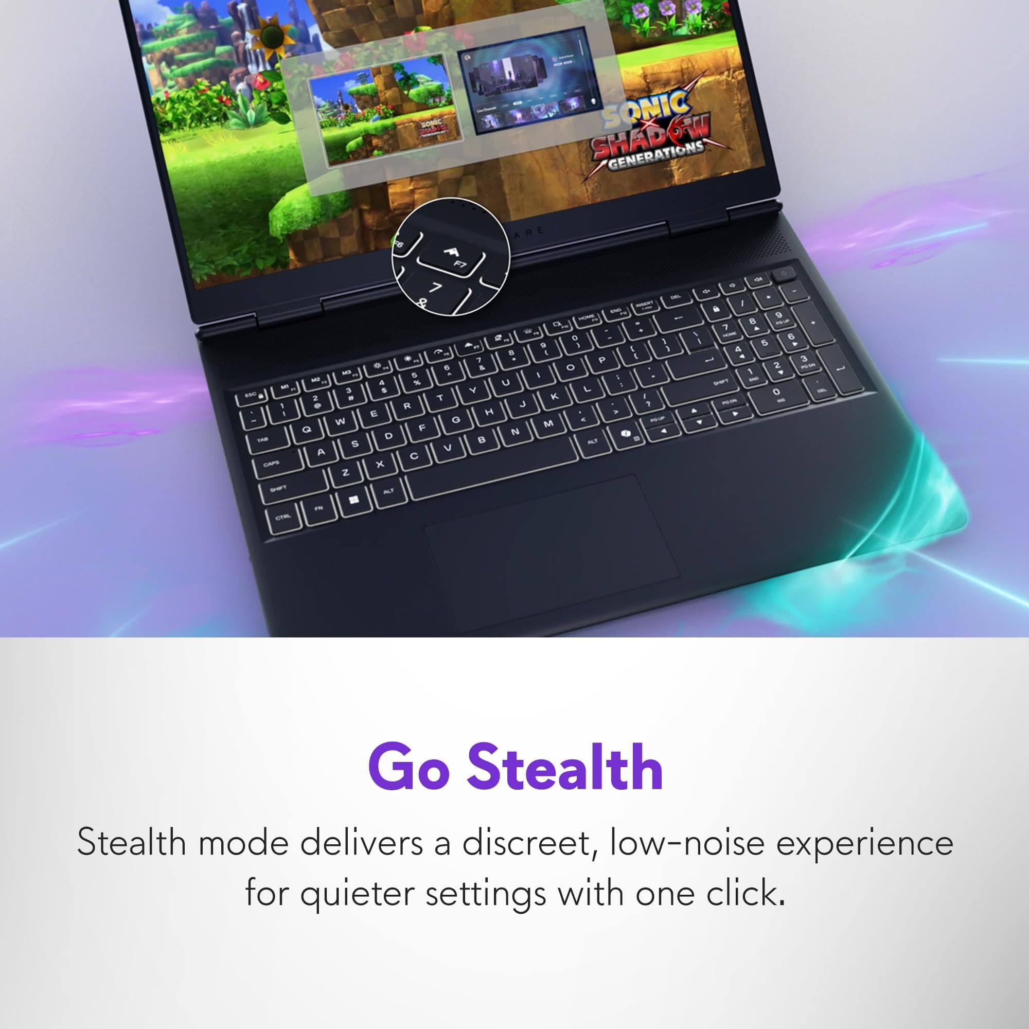 Alienware 16 Aurora Gaming Laptop AC16250-16-inch WQXGA 120Hz Display,Intel Core 7 Processor (Series 2) 240H Processor,16GB DDR5 RAM,512GB SSD, NVIDIA GeForce RTX 4050 Graphics,Windows 11 Home-Blue, view 8