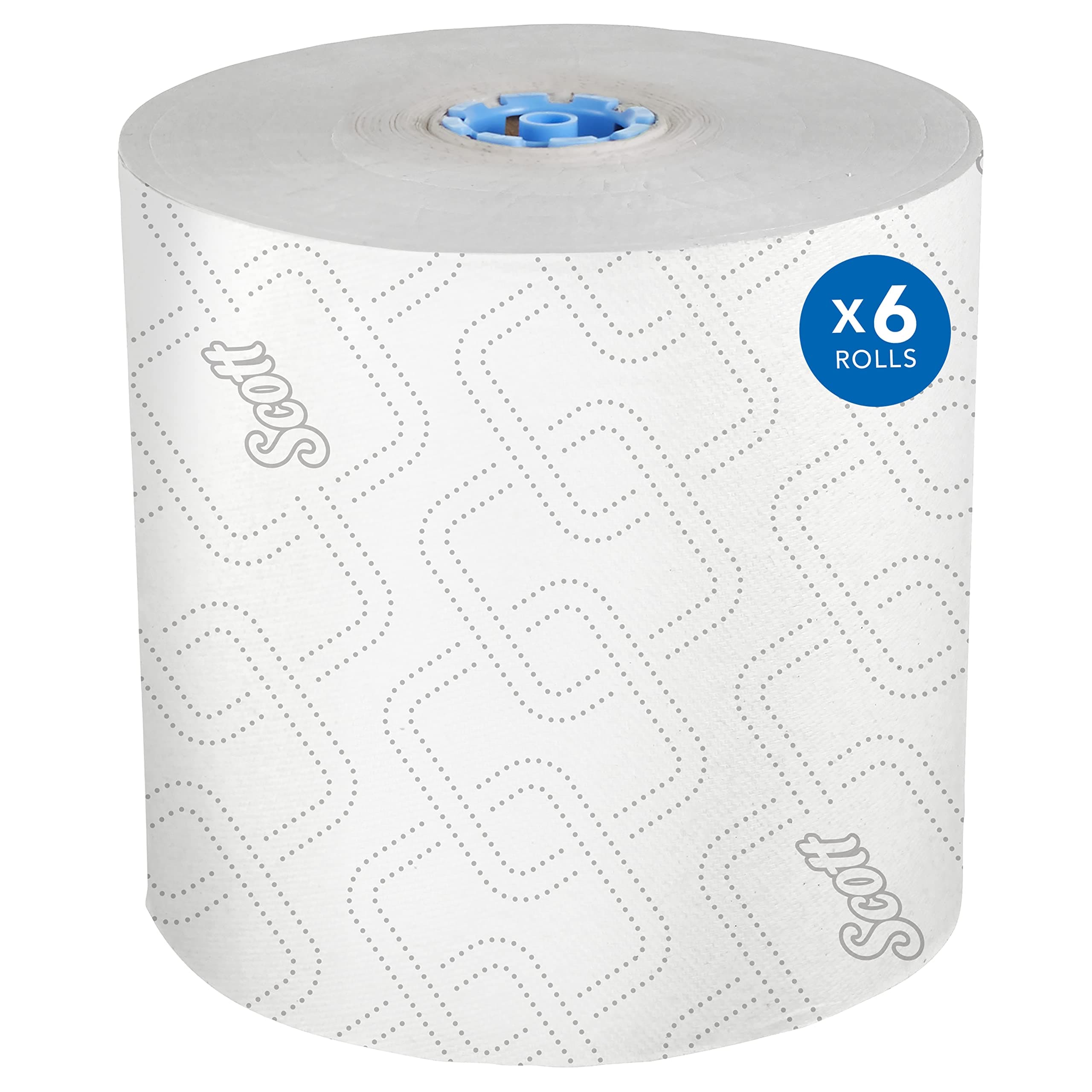 Kimberly-Clark Professional Hard Roll Paper Scott Pro Dispensers Cleaning Towel, 7.50" x 1150 ft, White,Blue 6 per Carton