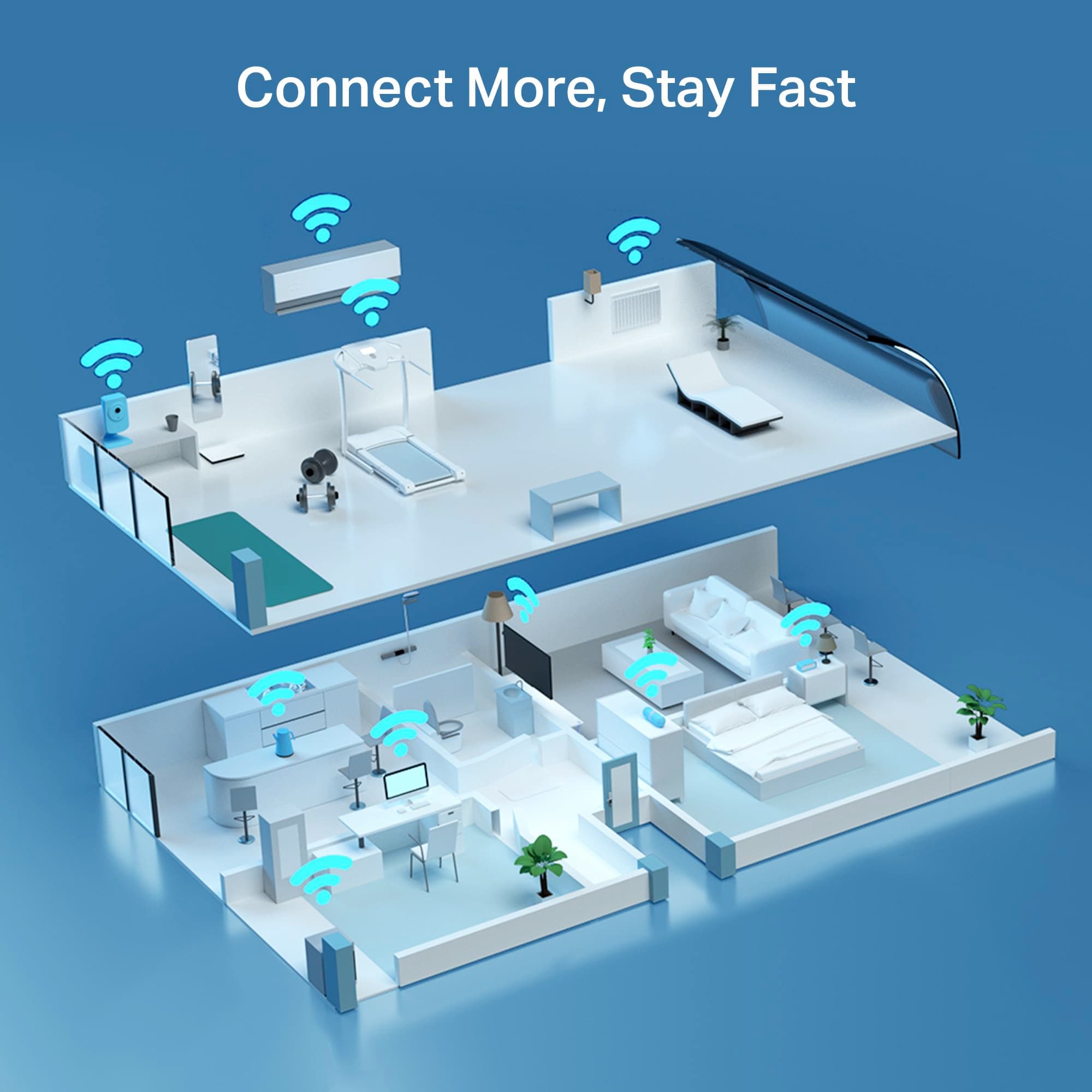 TP-Link AXE5400 Tri-Band WiFi 6E Router, 2025 PCMag Editors' Choice, view 9