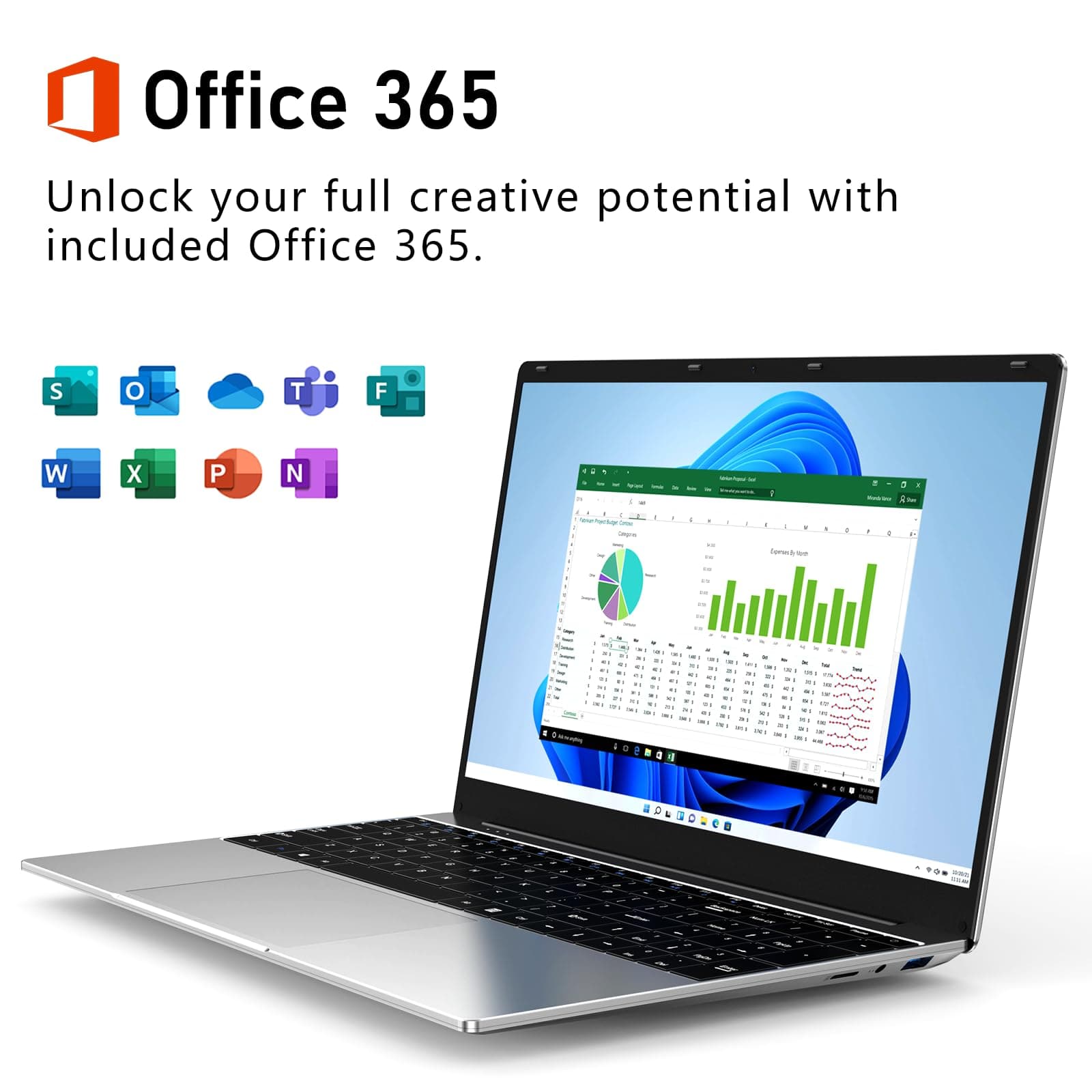 FUNYET Laptop Computer, Gaming Laptops 2026, 14 Inch Lap Top PC Windows 11 Pro, 16GB RAM 512GB SSD, Intel N5095 Processor(up to 2.9 GHz), Office 365, for Business and Students, 2-Year Warranty, view 9