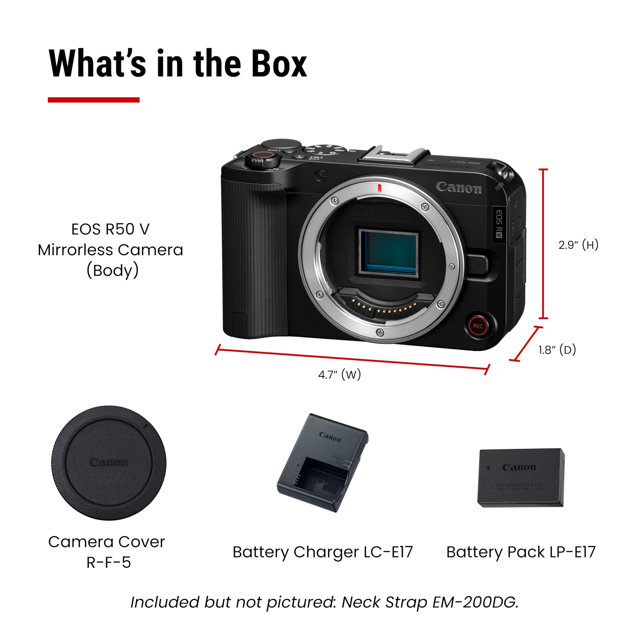 Canon EOS R50 V Mirrorless Camera (Body Only) – APS-C Digital Camera, Flip Screen 4K Video, Interchangeable Lens Camera for Vlogging, Content Creation, Streaming, Filming, Podcasts, TikTok, view 8