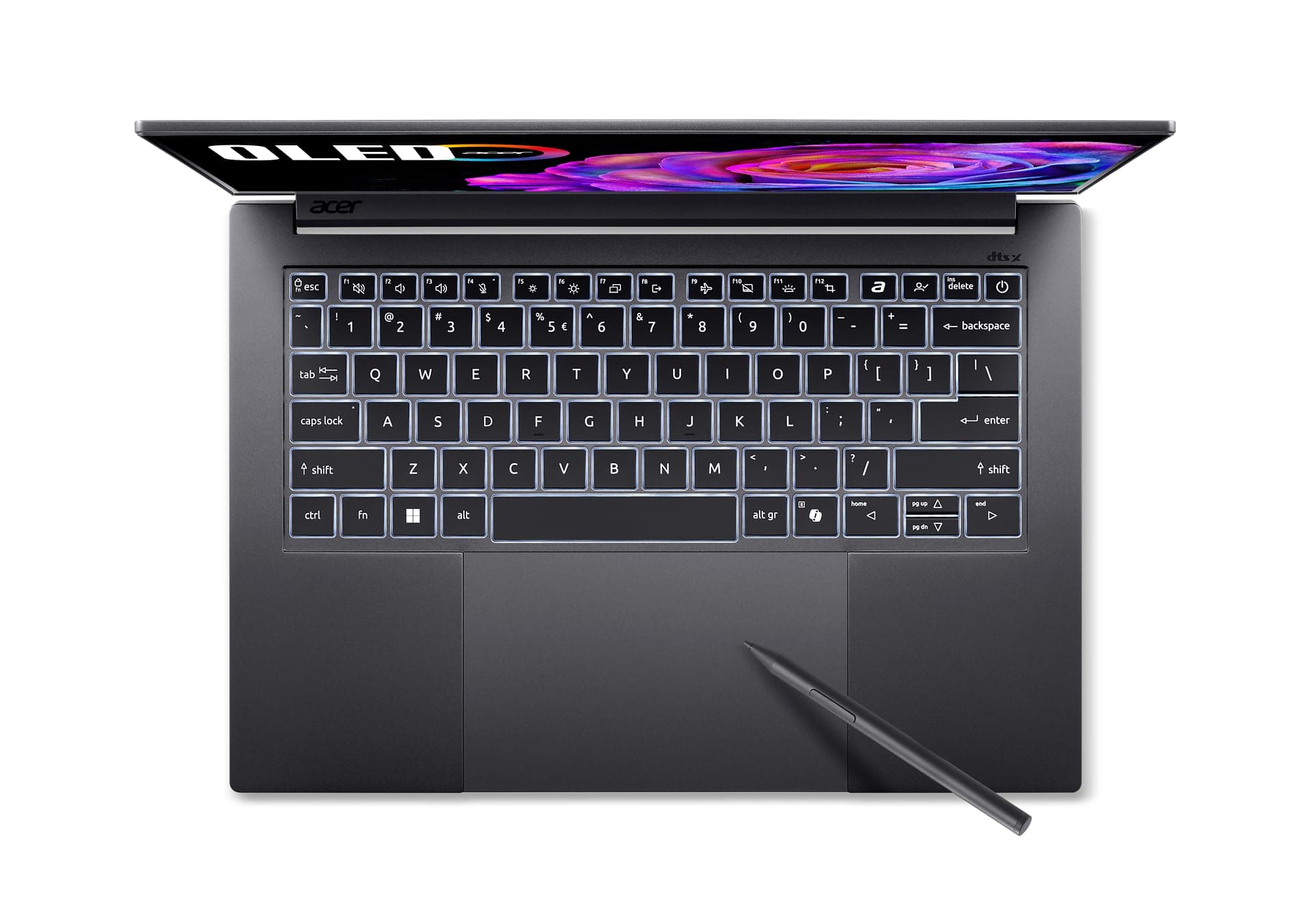 Acer Swift X 14 Laptop | 14.5" 3K OLED Gorilla Glass 120Hz Touch Display | Intel Core Ultra 7 Processor 255H | NVIDIA GeForce RTX 5050 | 16GB LPDDR5X | 1TB SSD | Haptic Touchpad | SFX14-73G-71XL, view 12