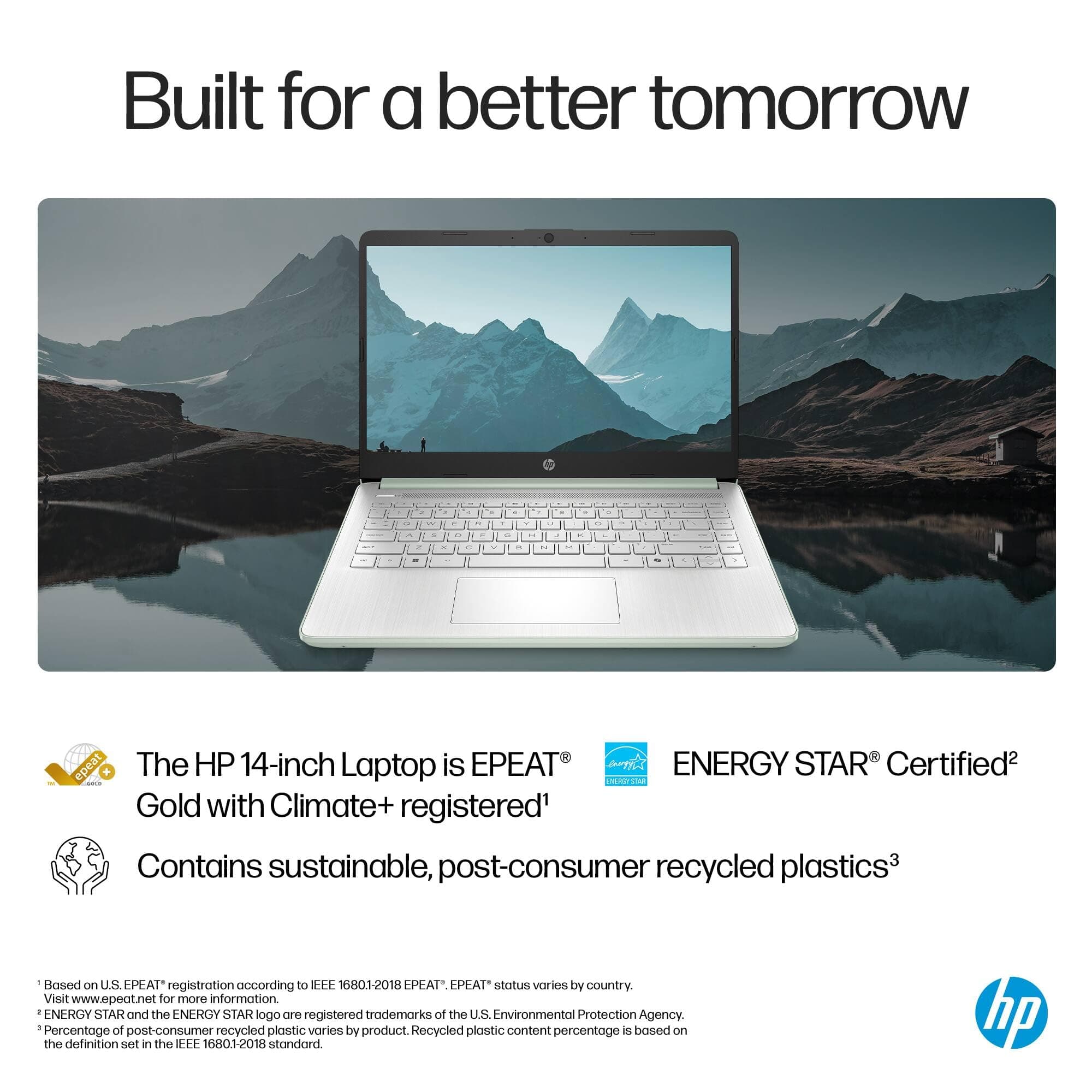 HP 14" Laptop 2026 Edition, Intel Processor, 4GB RAM, 128GB Storage, view 8