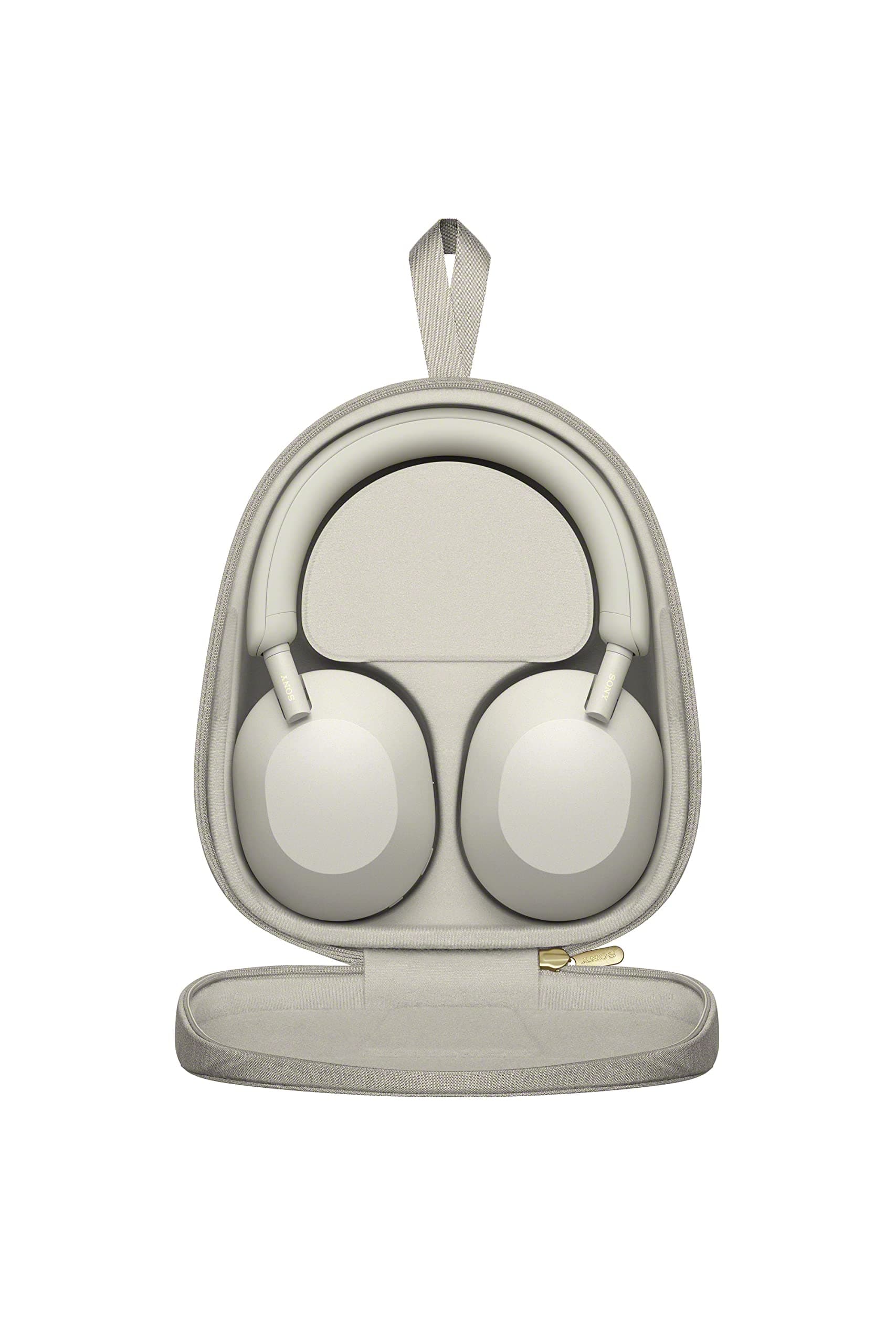 Sony WH-1000XM5 Premium Noise Cancelling Wireless Headphones, Silver, view 9