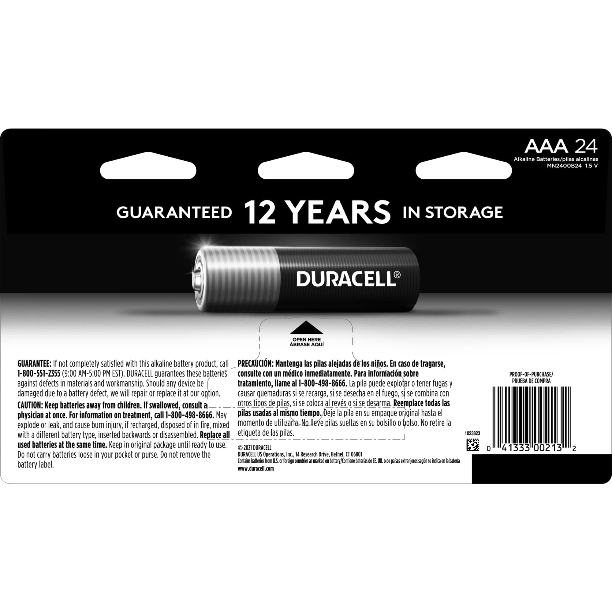 Duracell Coppertop AAA Batteries, 24 Count, 12-Year Shelf Life, view 2