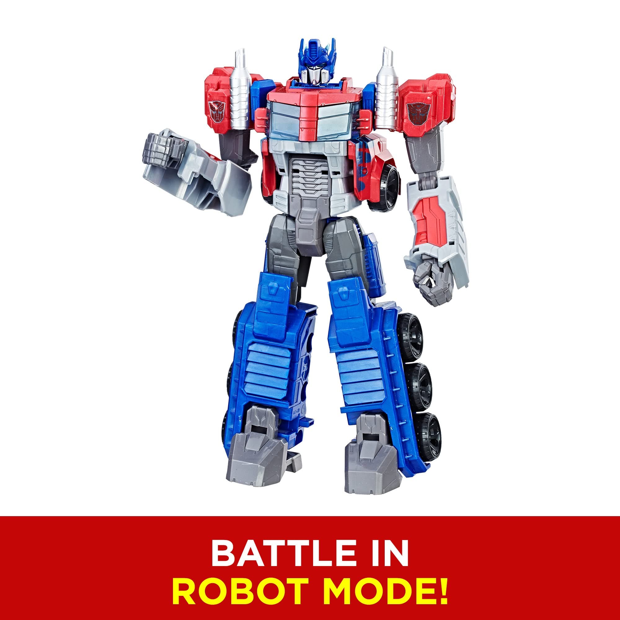 Transformers Toys Heroic Optimus Prime Action Figure - Timeless Large-Scale Figure, Changes into Toy Truck - Toys for Kids 6 and Up, 11-inch (Amazon Exclusive), view 4