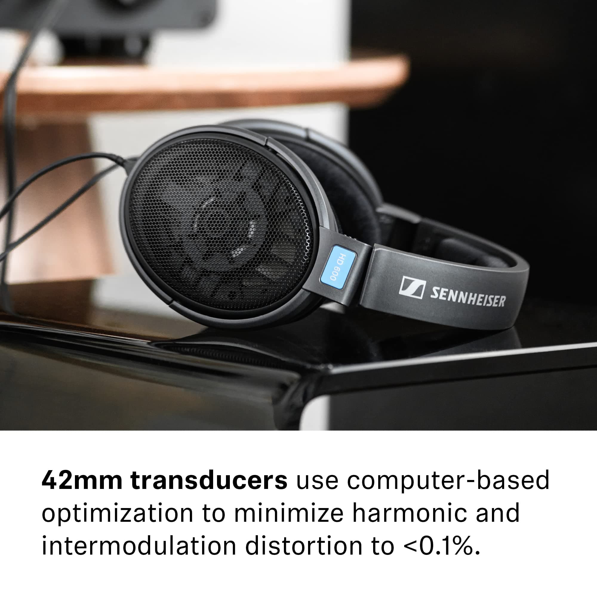 Sennheiser HD 600 Audiophile Open-Back Dynamic Wired Headphones, view 4