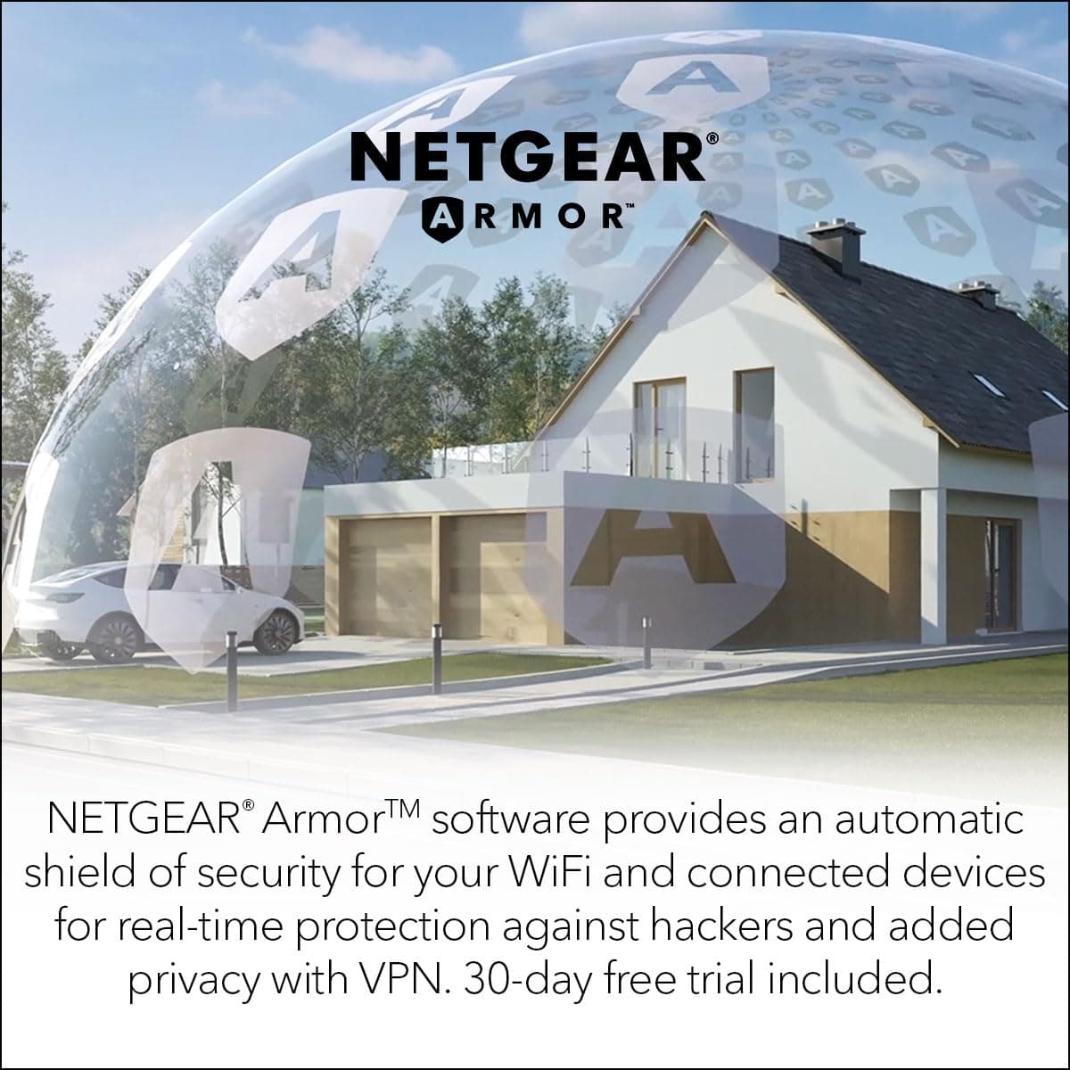 NETGEAR Orbi Whole Home Tri-Band WiFi 6 Mesh Network System (RBK852) – Router with 1 Satellite Extender -Security Features - Coverage Up to 5,000 sq. ft., 100 Devices - AX6000 (Up to 6Gbps), view 8