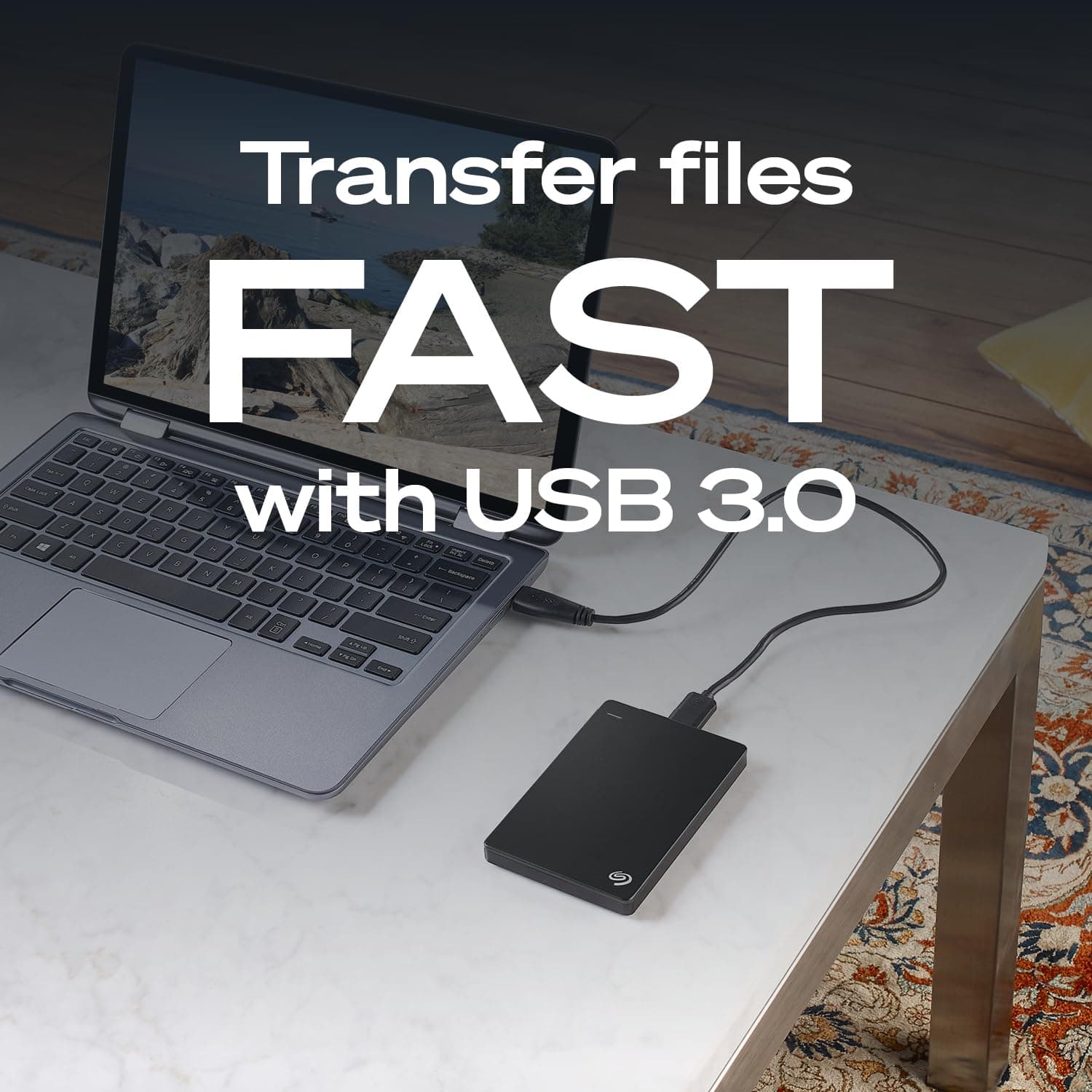 Seagate 2TB Portable Hard Drive | USB 3.0 (STGX2000400), view 5
