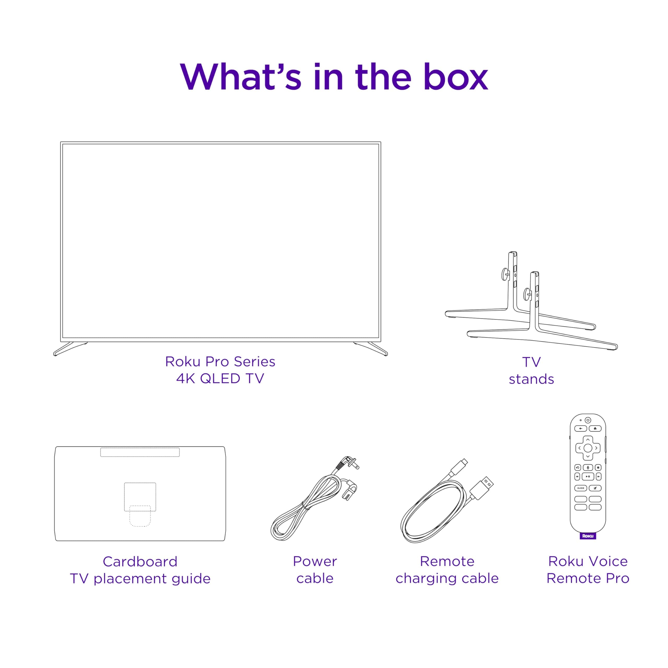 Roku Smart TV – 75-Inch Pro Series 4K QLED RokuTV with Backlit Roku Voice Remote Pro, Dolby Vision IQ, 120Hz Refresh Rate – Live Local News, Sports, Gaming, view 11