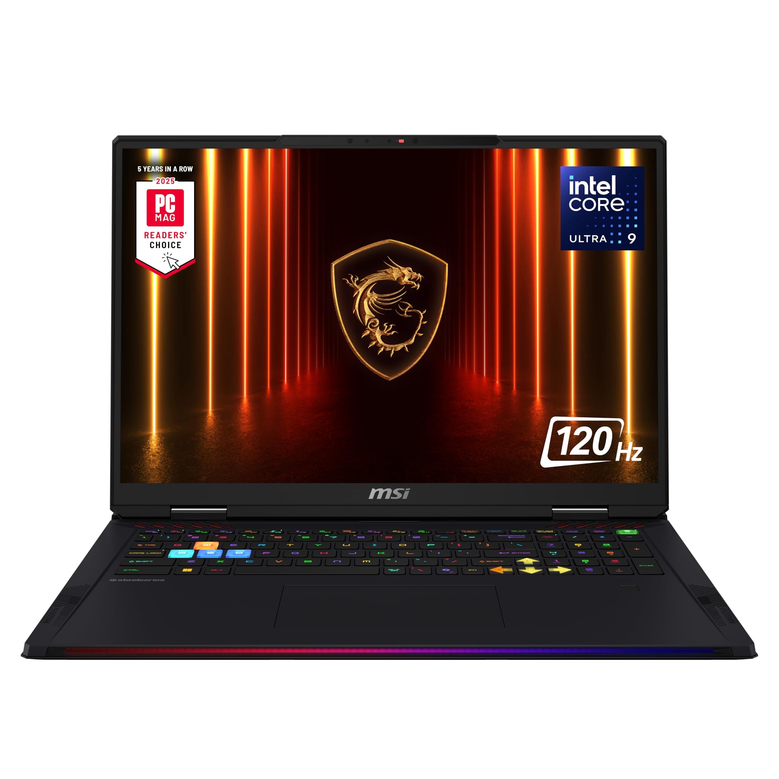 msi Raider 18 HX AI 18” 120Hz UHD+ Gaming Laptop: Intel Core U9-285HX, NVIDIA Geforce RTX 5080, 64GB DDR5, 4TB NVMe SSD, Thunderbolt 5, Wi-Fi 7, Win 11 Home: Black A2XWIG-014US
