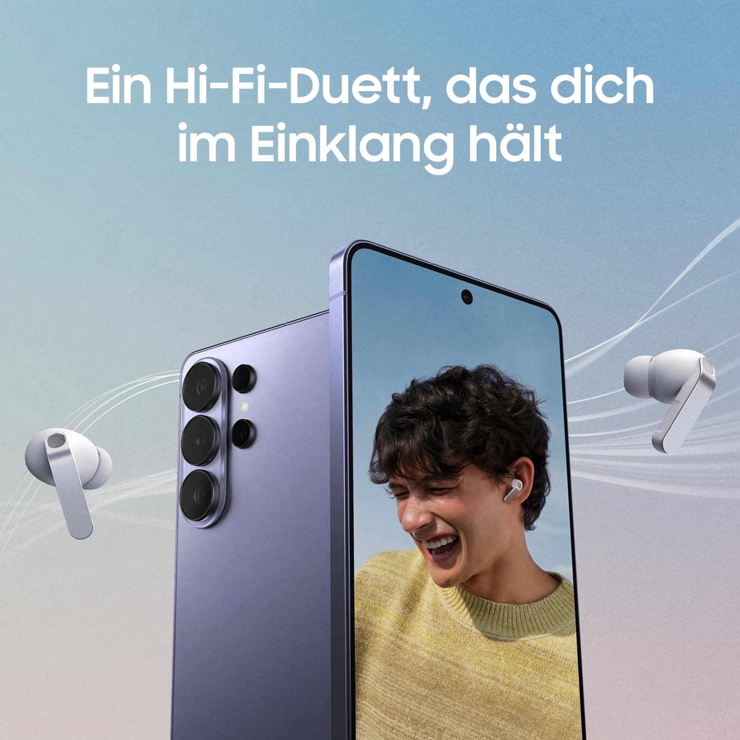Samsung Galaxy Buds4 Pro, Kabellose Hi-Fi Bluetooth-Kopfhörer, 2-Wege-Lautsprecher, Geräuschunterdrückung per Adaptive Noise Cancelling, In-Ear-Ohrhörer, 360 Audio, AI Agent mit Sprachsteuerung, Black, view 8