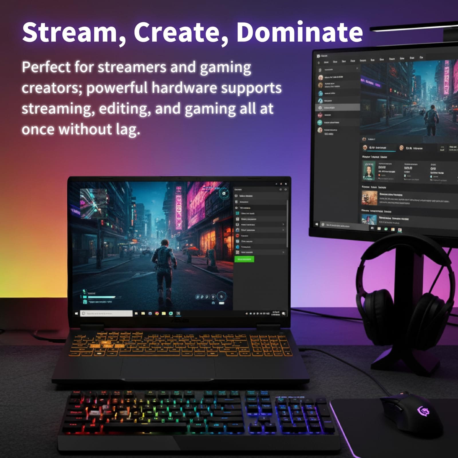 ASUS TUF F16 Gaming Laptop • Dedicated GeForce RTX 5060 • 16’’ FHD+ IPS Anti-Glare Display • Intel i7 14650HX(16-Core) • Backlit KB • Facial Recognition • Win 11 Pro • Accessories • 32GB DDR5+1TB SSD, view 7