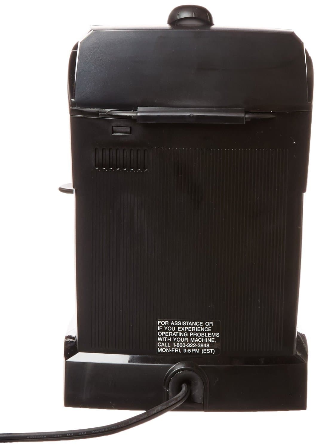DeLonghi EC155 15 Bar Espresso and Cappuccino Machine, Black, view 3