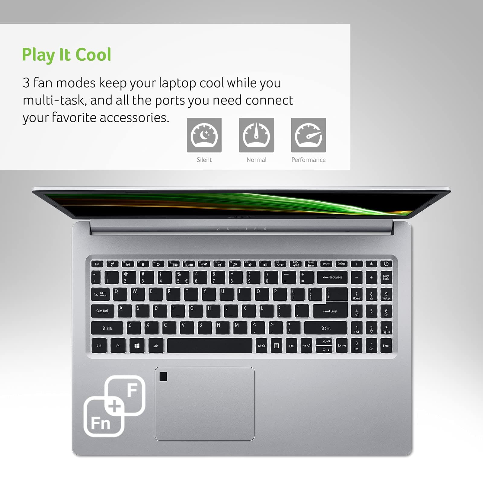 Acer Aspire 5 A515-46-R3UB | 15.6" Full HD IPS Display | AMD Ryzen 3 3350U Quad-Core Mobile Processor | 4GB DDR4 | 128GB NVMe SSD | WiFi 6 | Backlit KB | FPR | Amazon Alexa | Windows 11 Home in S mode, view 7