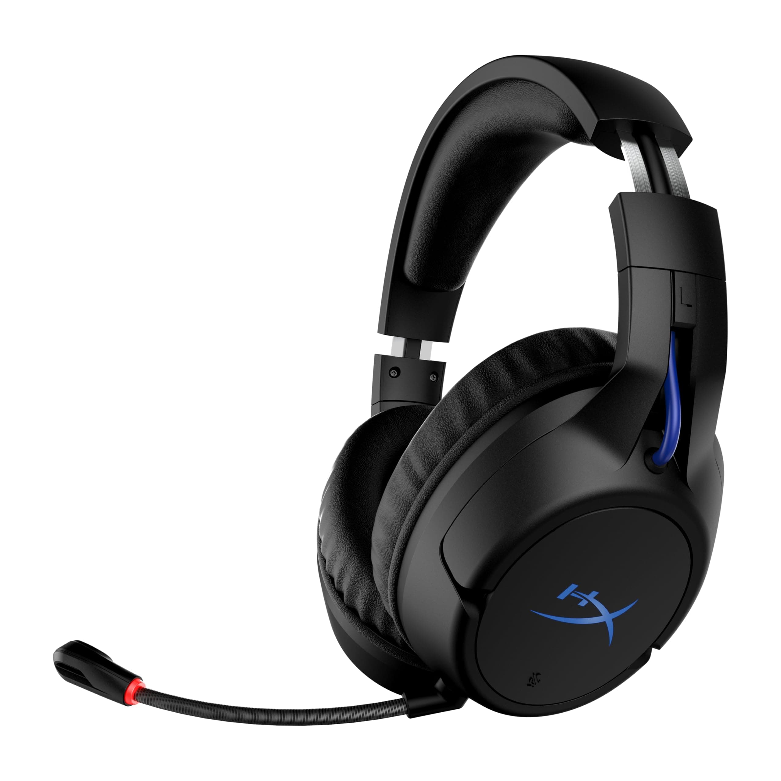 HyperX Cloud Flight – Wireless Gaming Headset for PS5 and PS4, Up to 30-hour battery, Memory foam ear cushions and premium leatherette, Noise-Cancelling Microphone with LED Mic Mute, view 2