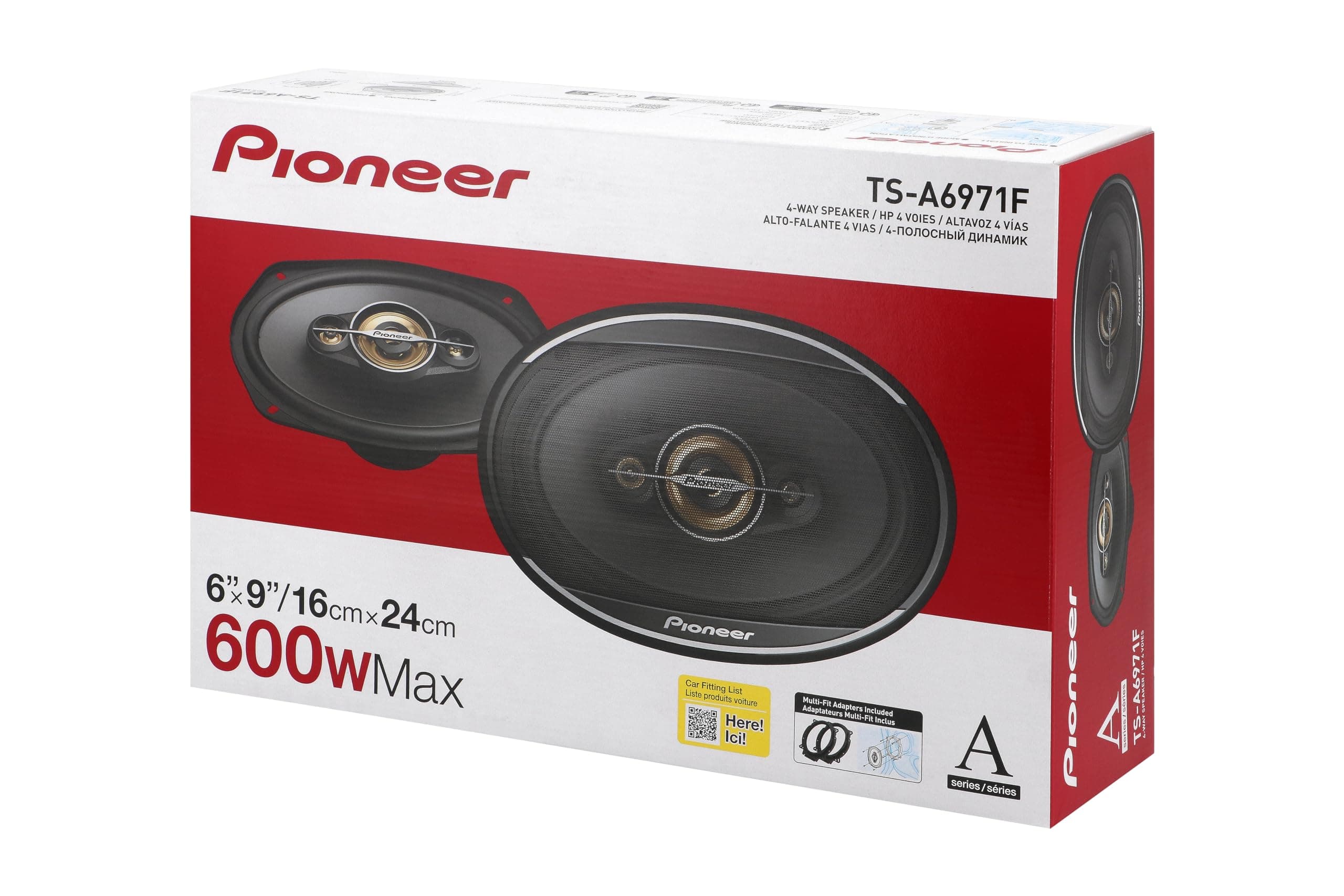 Pioneer A-Series Plus TS-A6971F 6" x 9" 4-Way Coaxial Car Speakers 600W Max, view 7