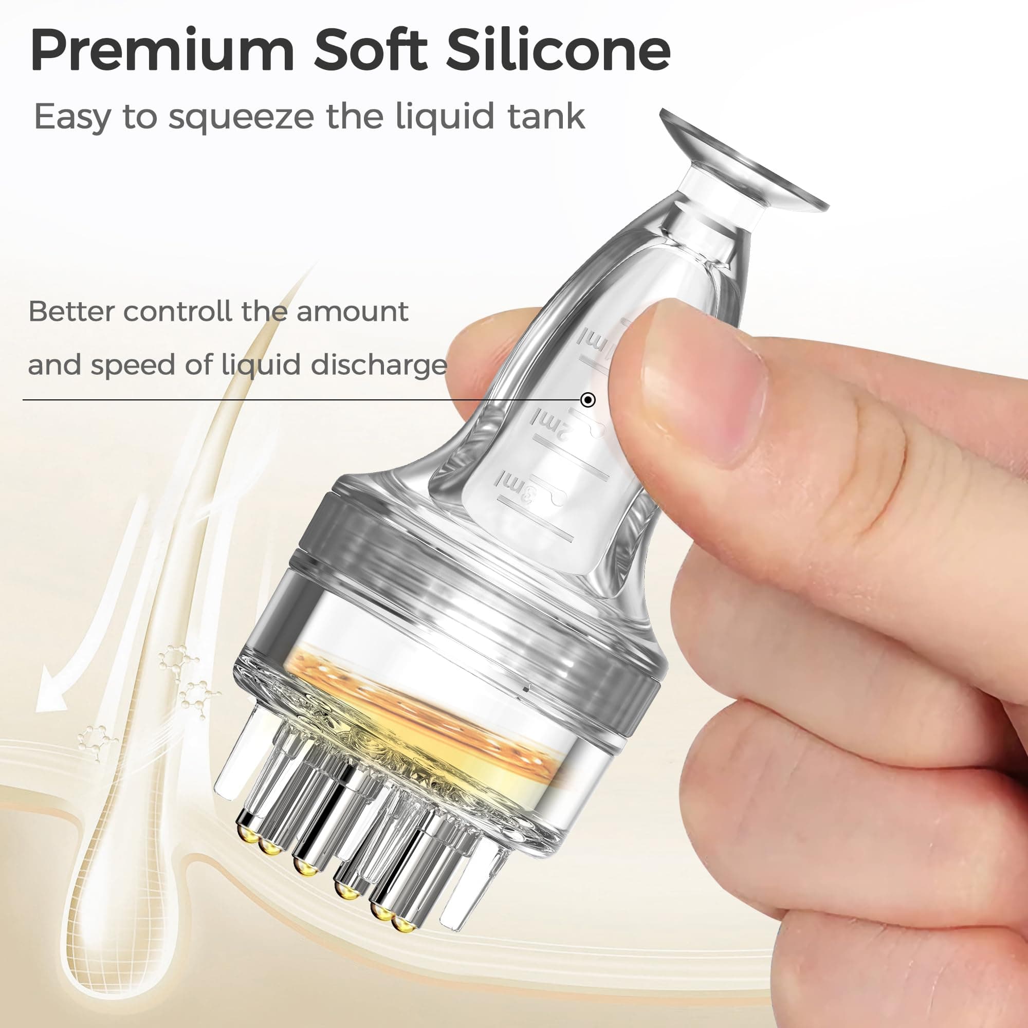Minoxidil Applicator, Quick Efficient Apply No Messy Hair Serum Applicator, view 3