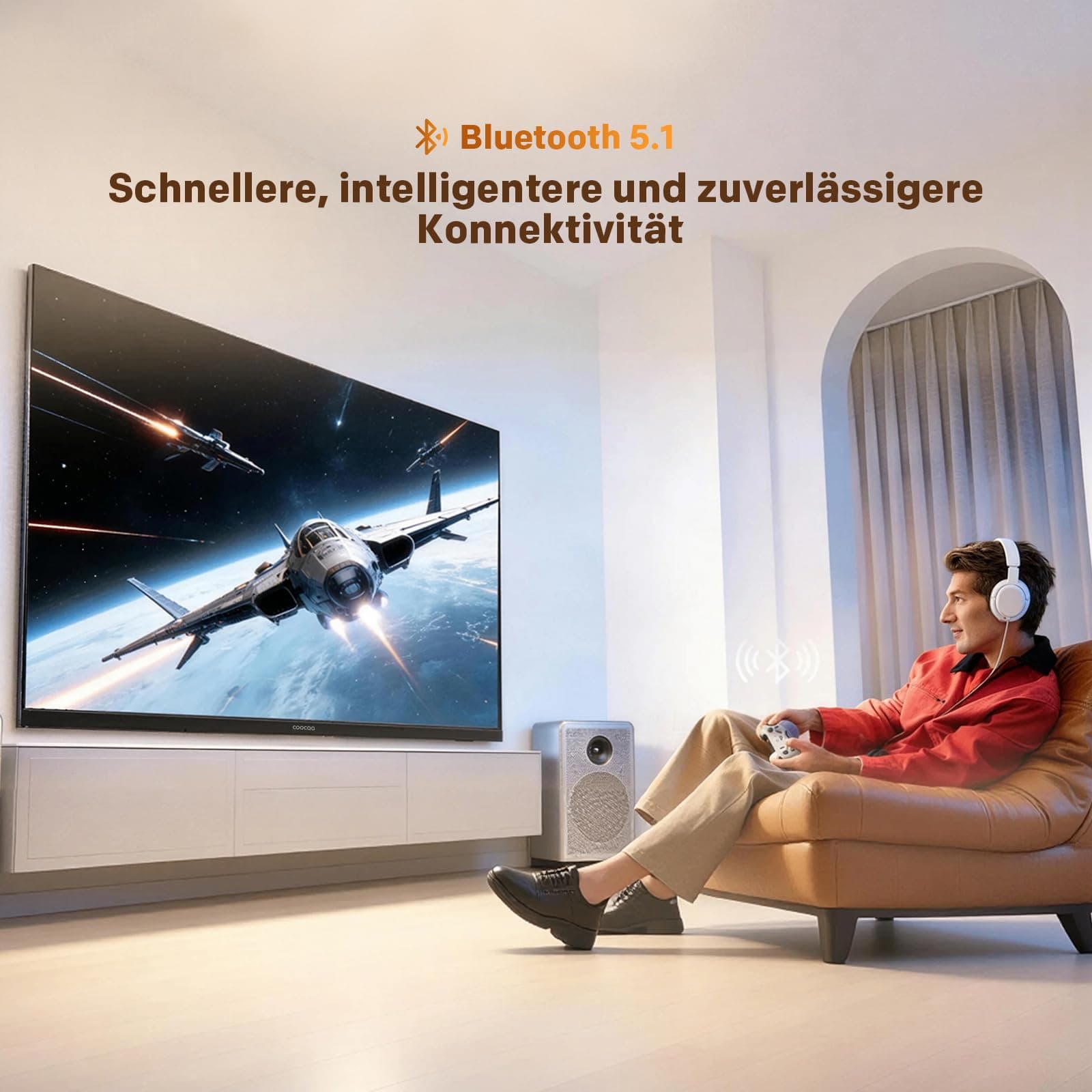 coocaa 40 Zoll Fernseher, 100cm, QLED FHD Smart TV, Superior QLED Tech, HDR10, HLG, 1.5GB RAM für flüssiges Streaming, Dolby Audio, Triple Tuner DVB-T/-T2/-C/-S/-S2 CI+,Bluetooth 5.1, 40CTQH38Z, 2026, view 14