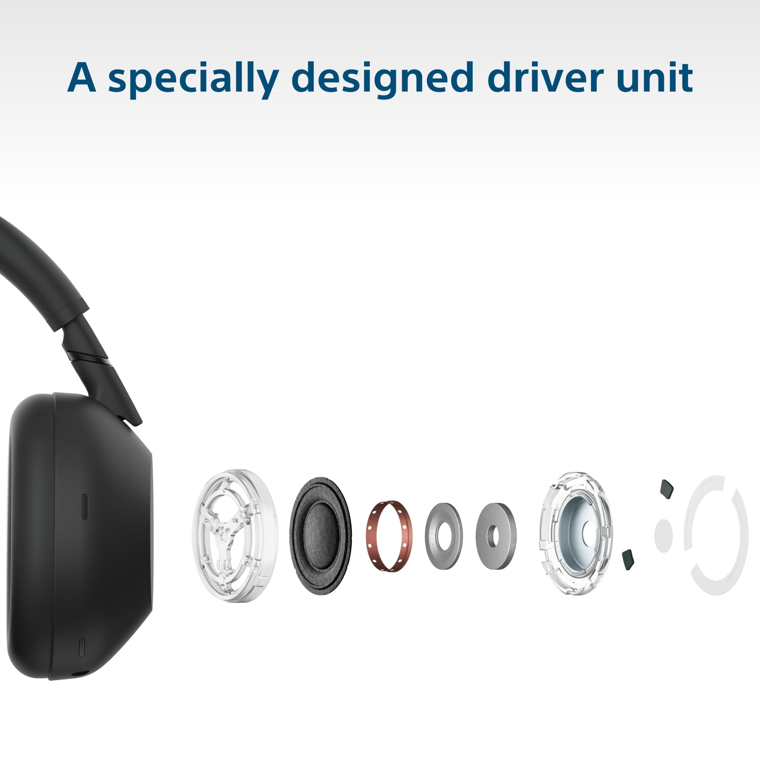 Sony WH-1000XM6 Wireless Noise-Canceling Headphones (Silver) (Renewed), view 5