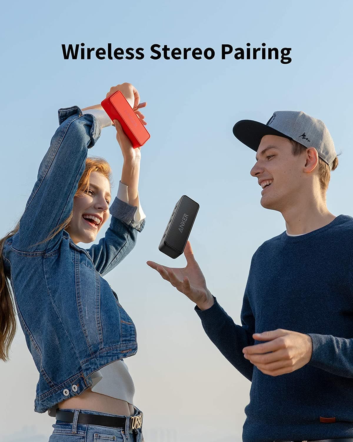 Anker Soundcore 2 Portable Bluetooth Speaker with 12W Stereo Sound, Bluetooth 5, Bassup, IPX7 Waterproof, 24-Hour Playtime, Wireless Stereo Pairing, Speaker for Home, Outdoors, Travel(Renewed), view 6