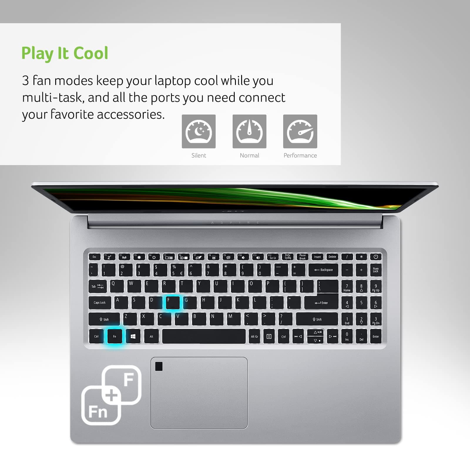acer Aspire 5 A515-46-R3CZ Slim Laptop | 15.6" Full HD IPS | AMD Ryzen 7 3700U Quad-Core Mobile Processor | 8GB DDR4 | 256GB NVMe SSD | WiFi 6 | Backlit KB | Fingerprint Reader | Windows 11 Home, view 8