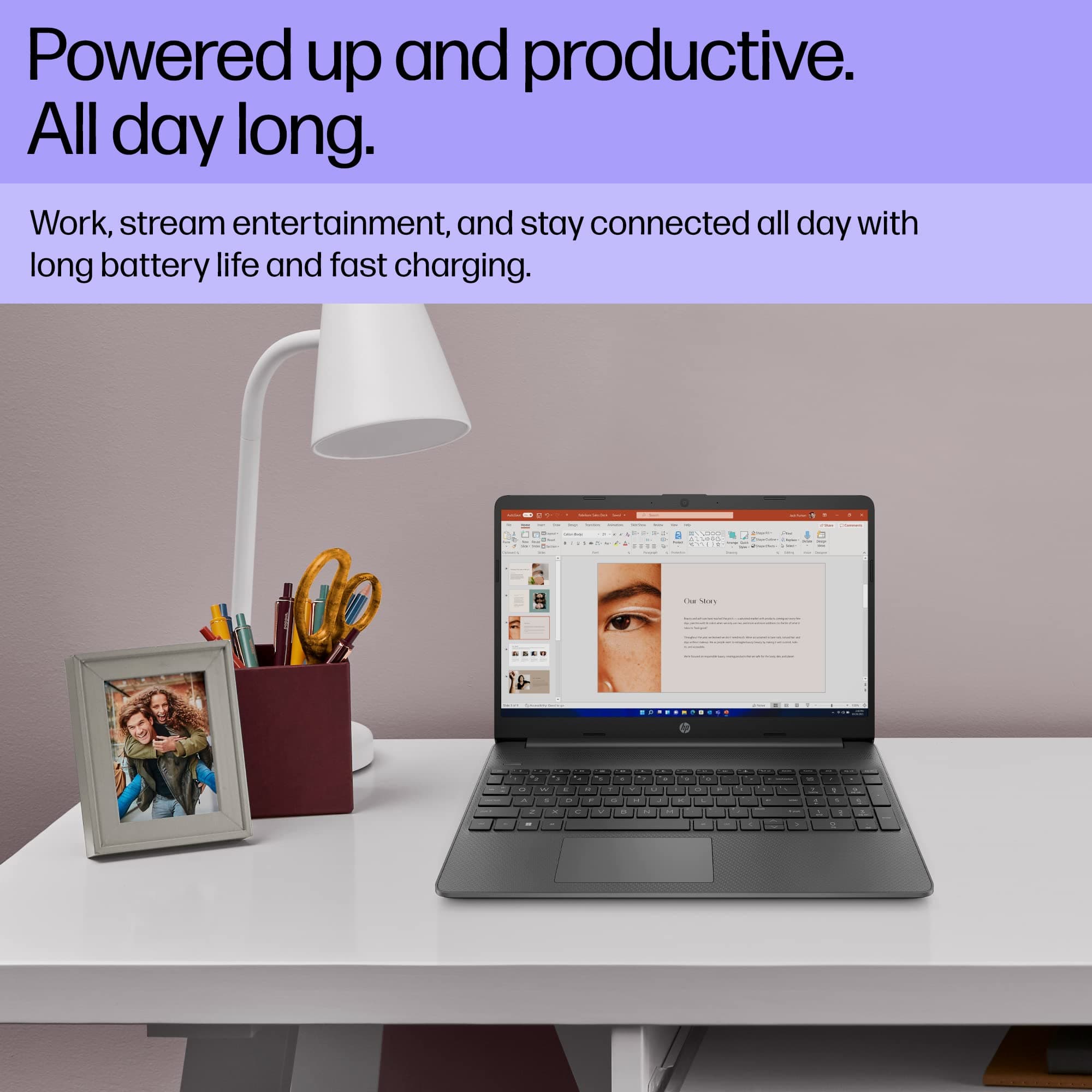 HP 15 inch Laptop, FHD Display, 12th Generation Intel Core i3-1215U, 8 GB RAM, 128 GB SSD, Intel UHD Graphics, Windows 11 Home in S Mode, 15-dy5599nr (2023), view 6