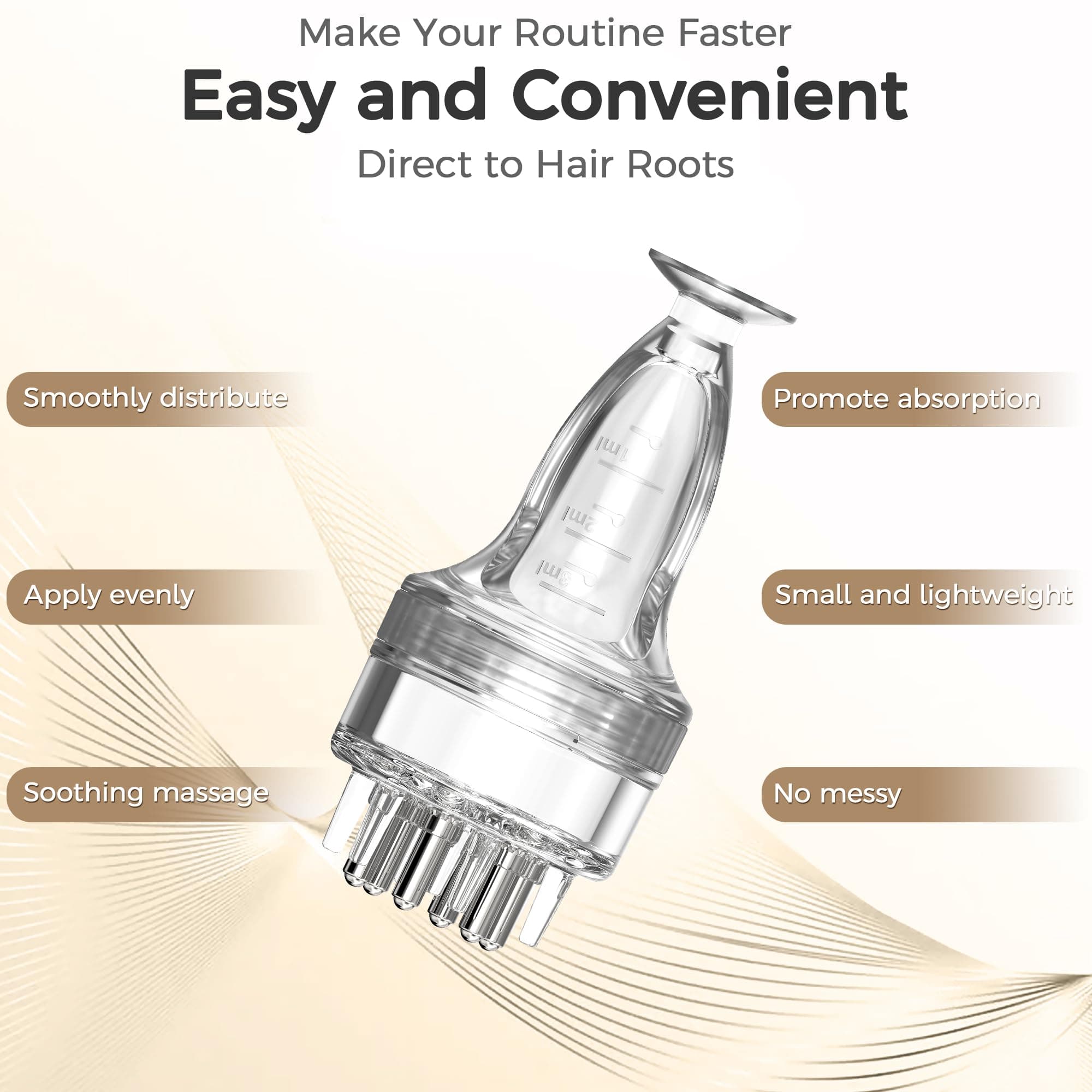 Minoxidil Applicator, Quick Efficient Apply No Messy Hair Serum Applicator, view 4