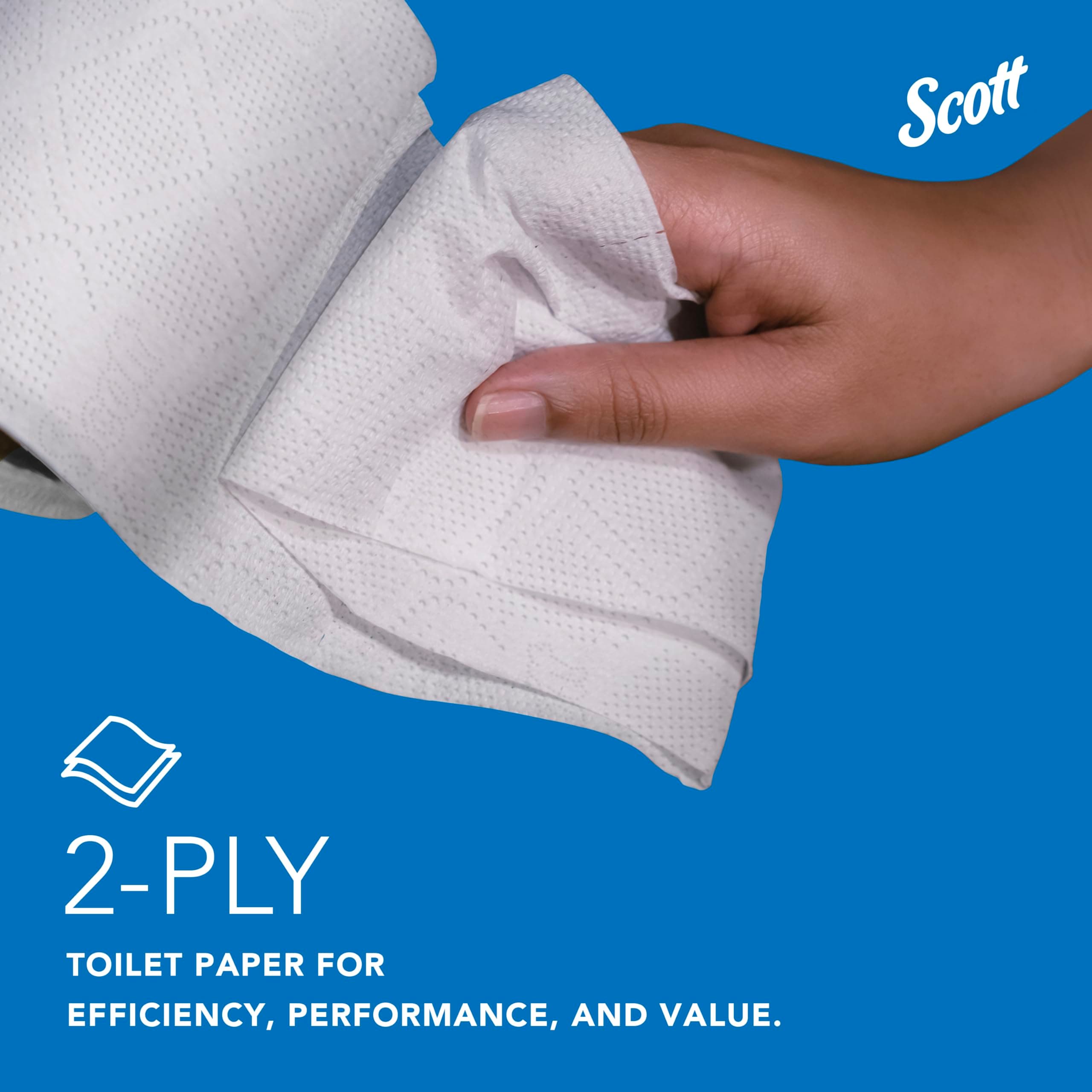 Scott Professional Standard Roll Toilet Paper, Bulk, 80 Rolls (13217), view 5