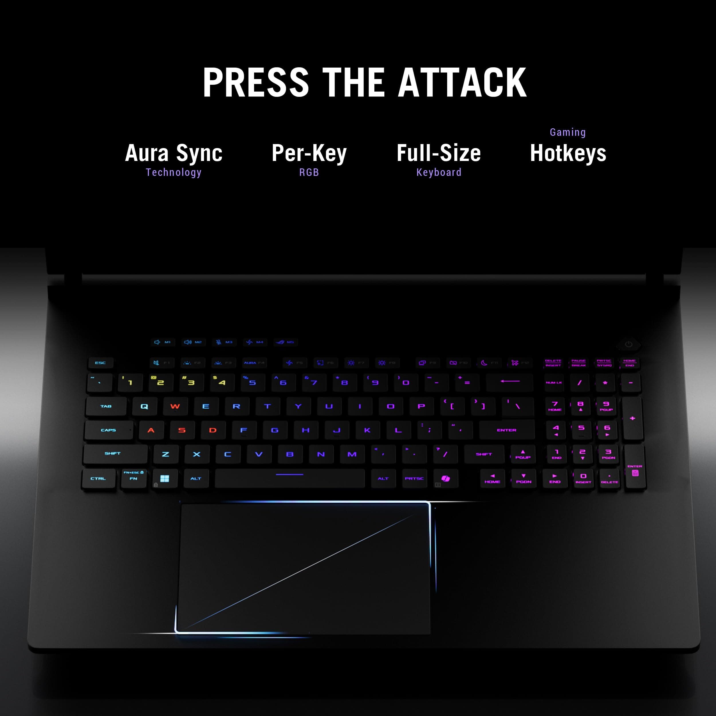 ASUS ROG Strix Scar 18 (2025) Gaming Laptop, 18” ROG Nebula HDR 16:10 2.5K 240Hz/3ms, NVIDIA GeForce RTX 5070 Ti, Intel Core Ultra 9 275HX, 32GB DDR5, 1TB PCIe SSD, Wi-Fi 7, Win 11 Pro, G835LR-XS96, view 6