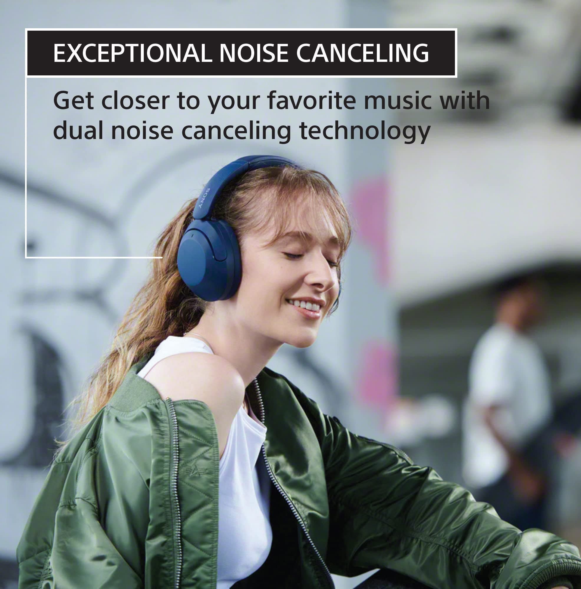 Sony (Refurbished) WH-XB910N EXTRA BASS Bluetooth Wireless Noise-Canceling Headphones - Black (Renewed), view 2