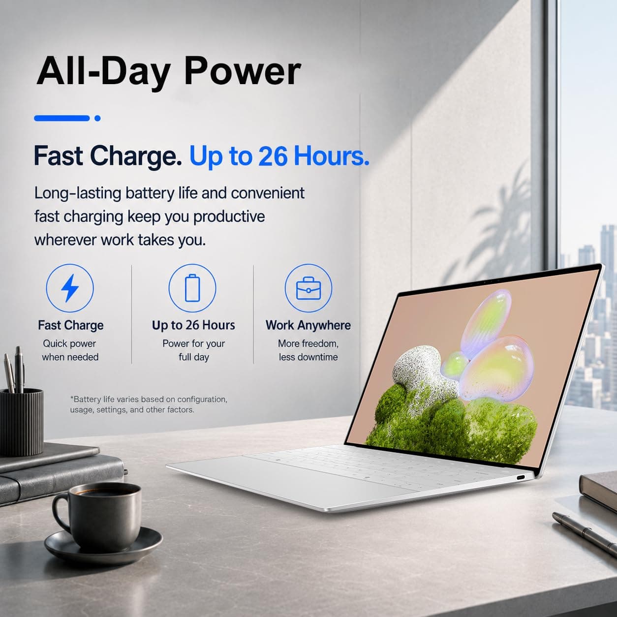 Dell XPS 13 9350, 13.4" FHD+ 120Hz, Intel Ultra 7 258V, 32GB DDR5, 1TB SSD, view 2