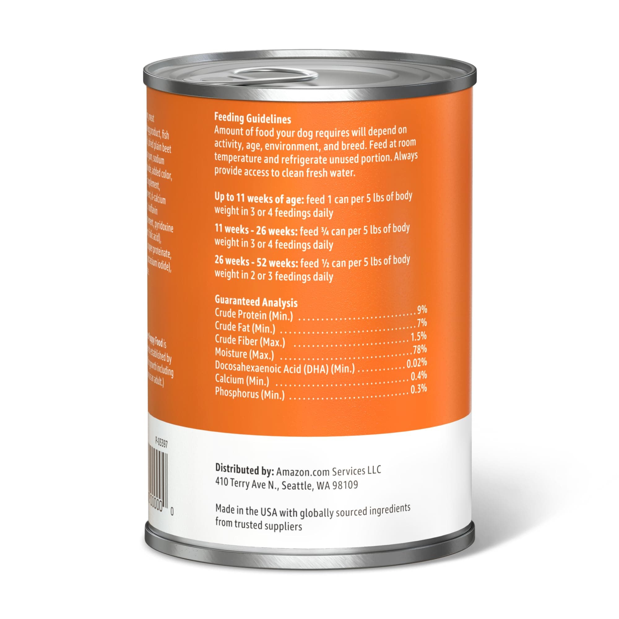 Amazon Basics Puppy Chopped Ground Dinner Canned Dog Food, with Chicken & Beef, 13.2oz (Pack of 12), view 6